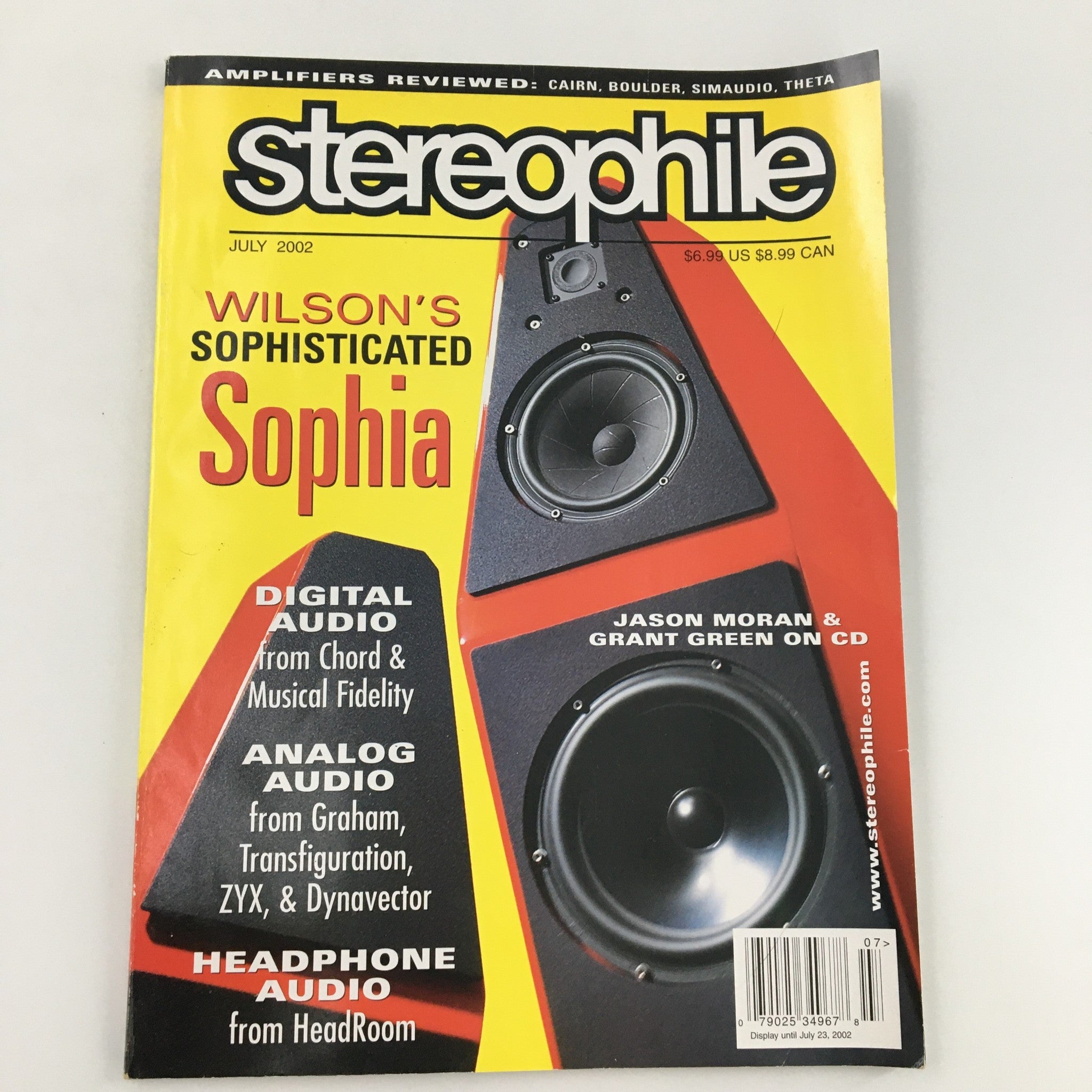 Stereophile Magazine July 2002 Jason Moran and Grant Green on CD, Newsstand