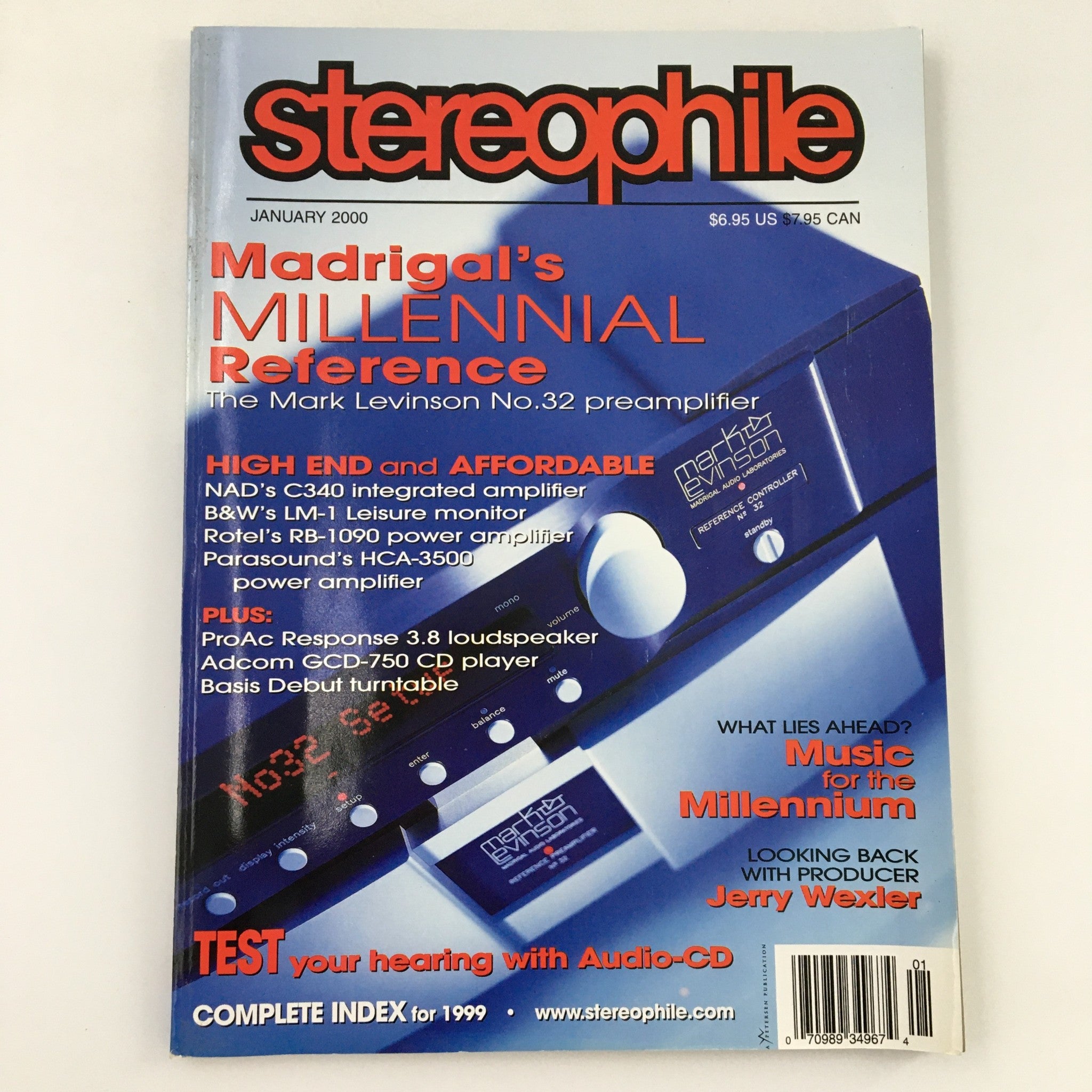 Stereophile Magazine January 2000 Looking Back with Jerry Wexler, Newsstand