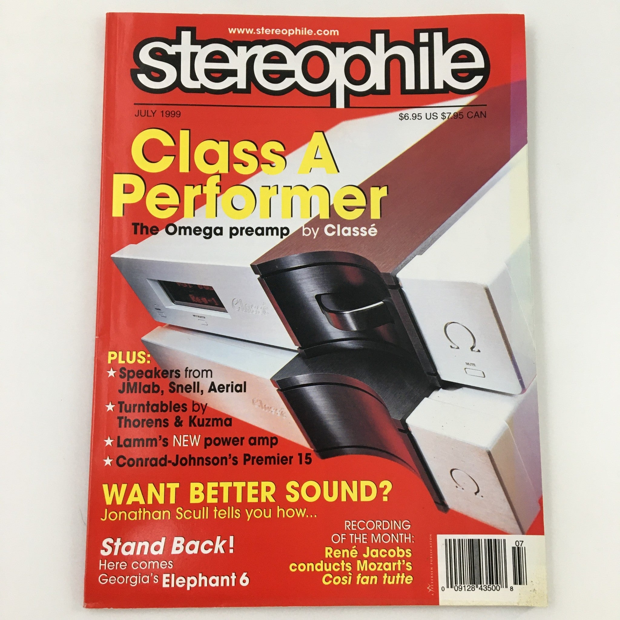 Stereophile Magazine July 1999 Rene Jacobs Conduct Cosi fan tutte, Newsstand