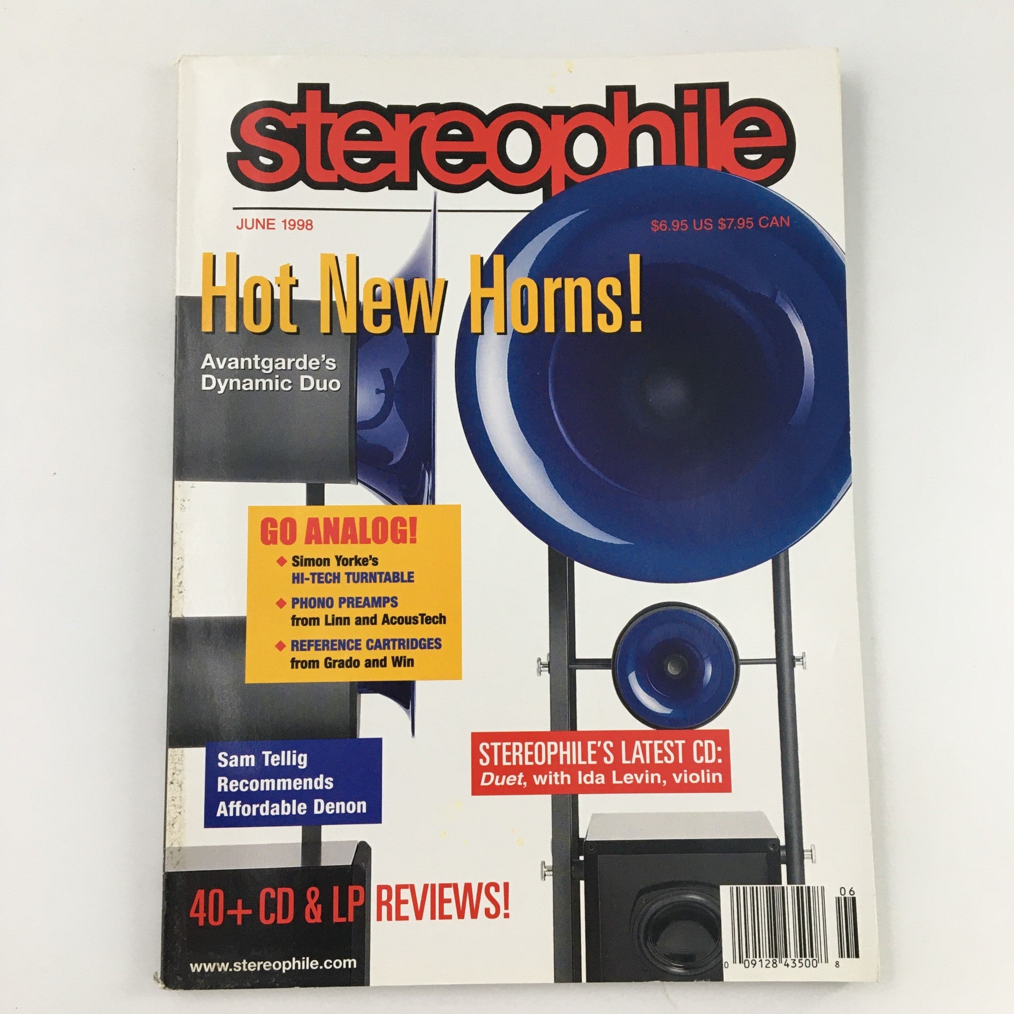 Stereophile Magazine June 1998 Duet with Ida Levin's Violin, Newsstand