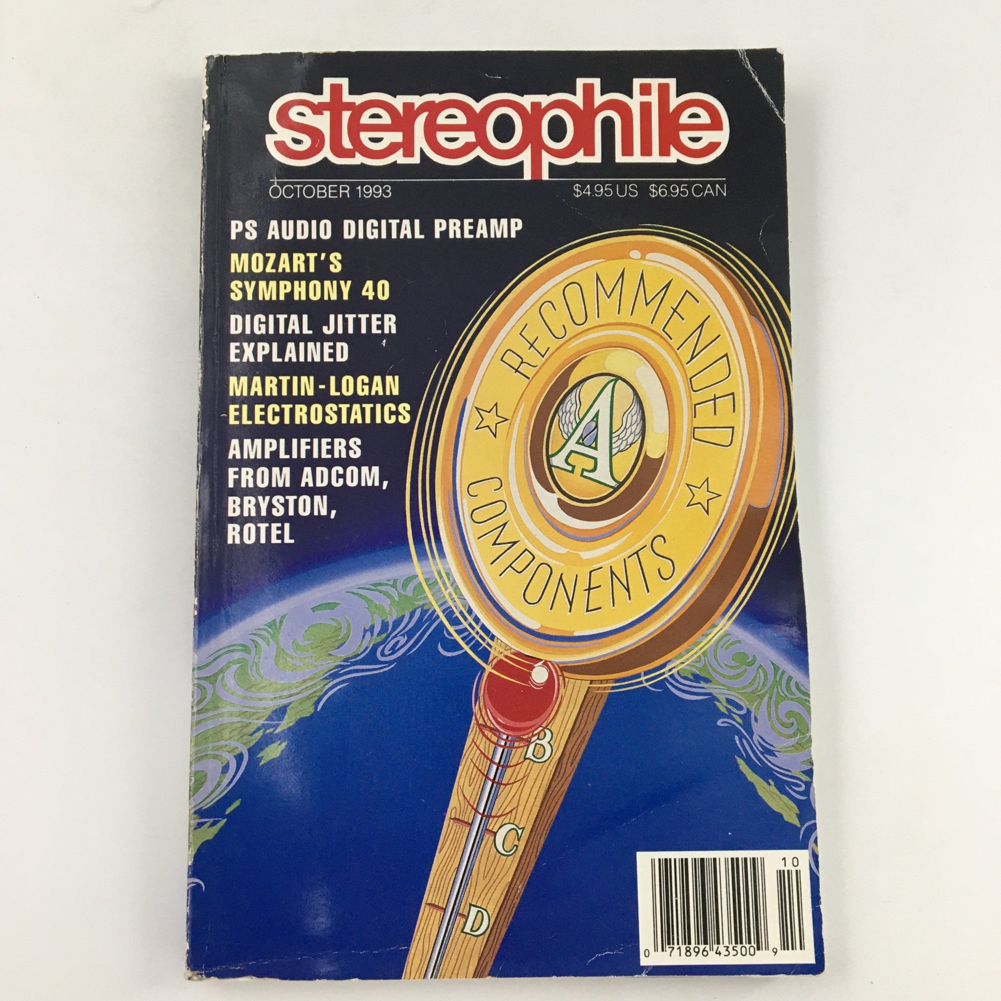 Stereophile Magazine October 1993 Mozart's Symphony 40 Feature, Newsstand