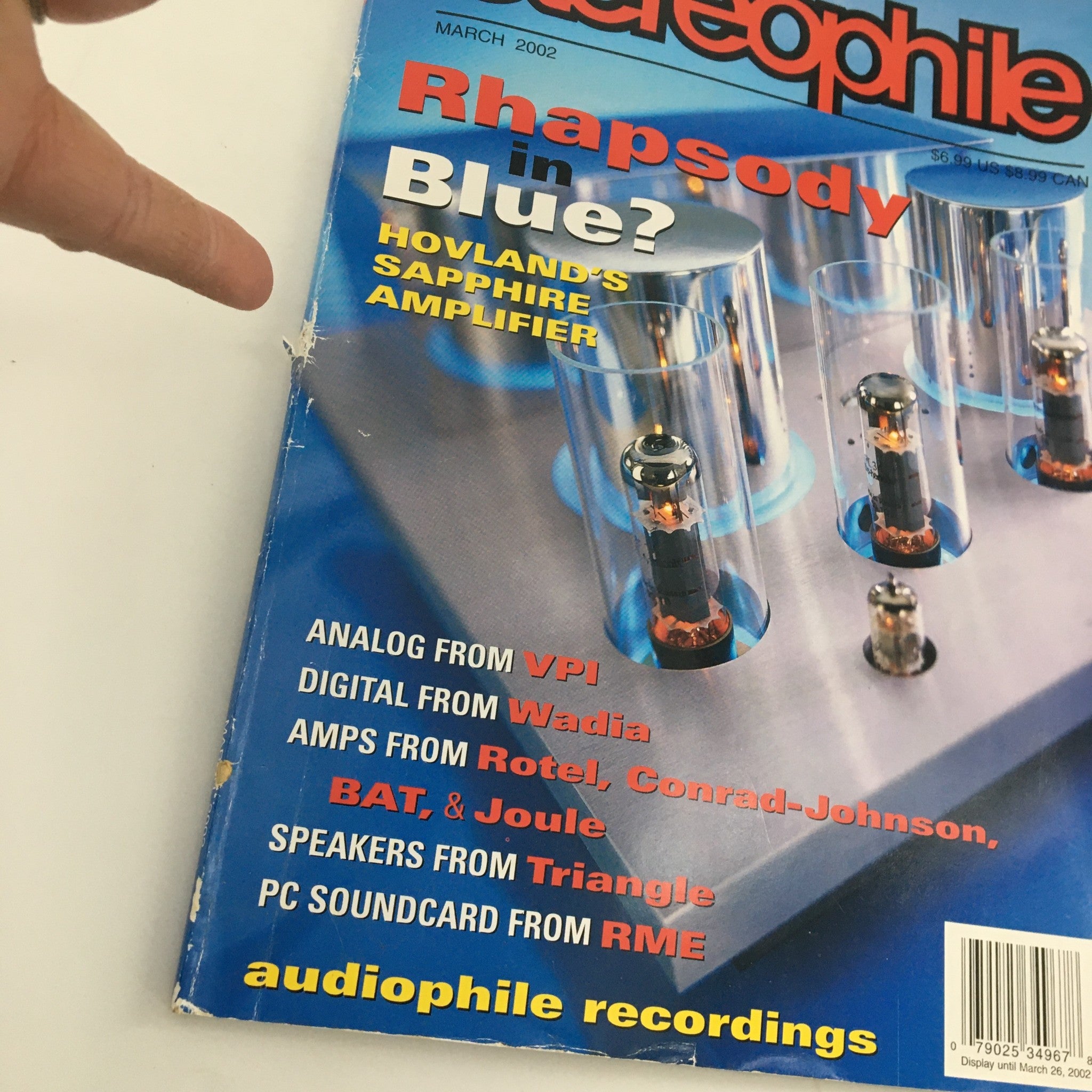 Stereophile Magazine March 2002 Amps from Rotel & Conrad-Johnson, Newsstand