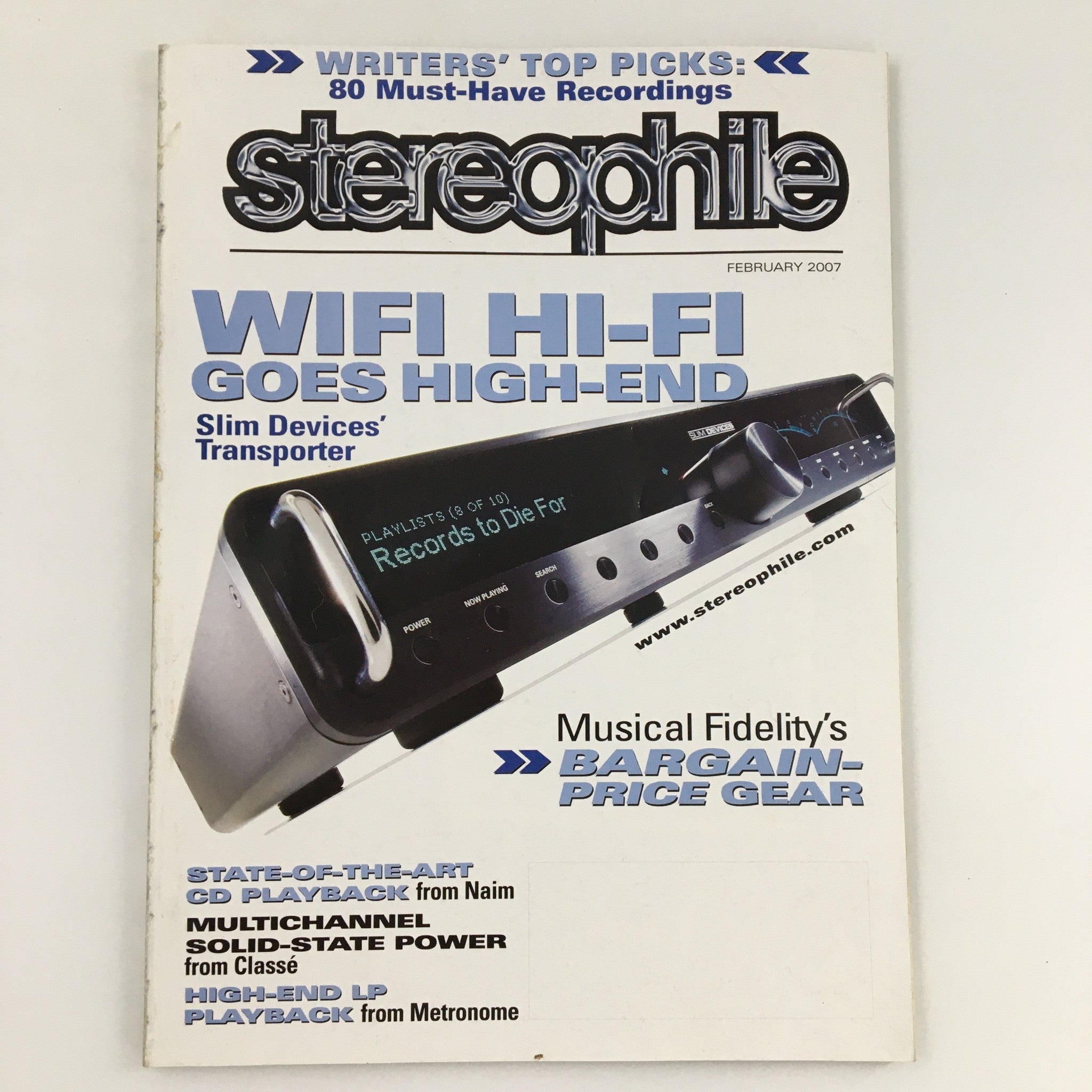 Stereophile Magazine February 2007 Classe Multichannel Solid-S Power, Newsstand