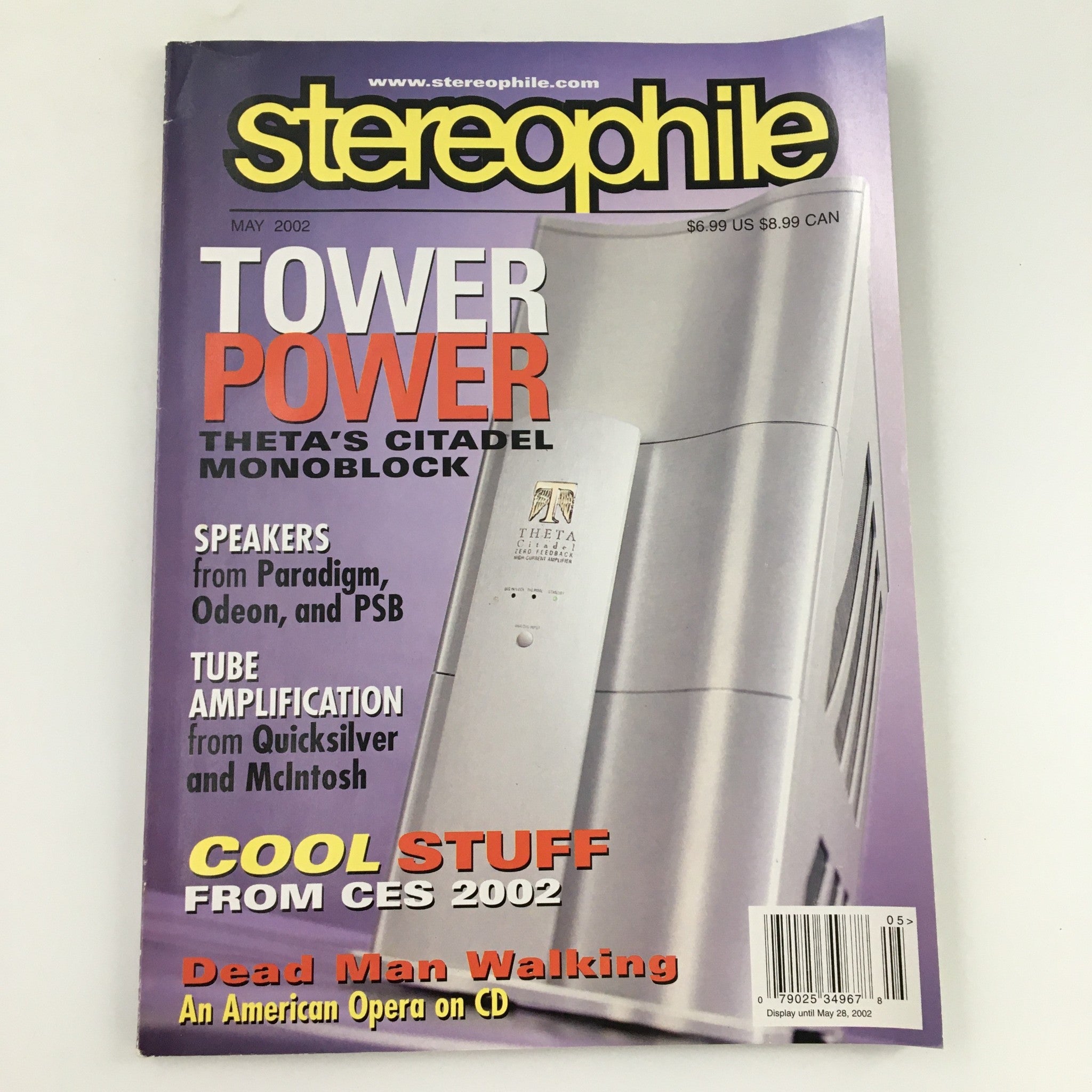 Stereophile Magazine May 2002 Tower Power Theta's Citadel Monoblock, Newsstand