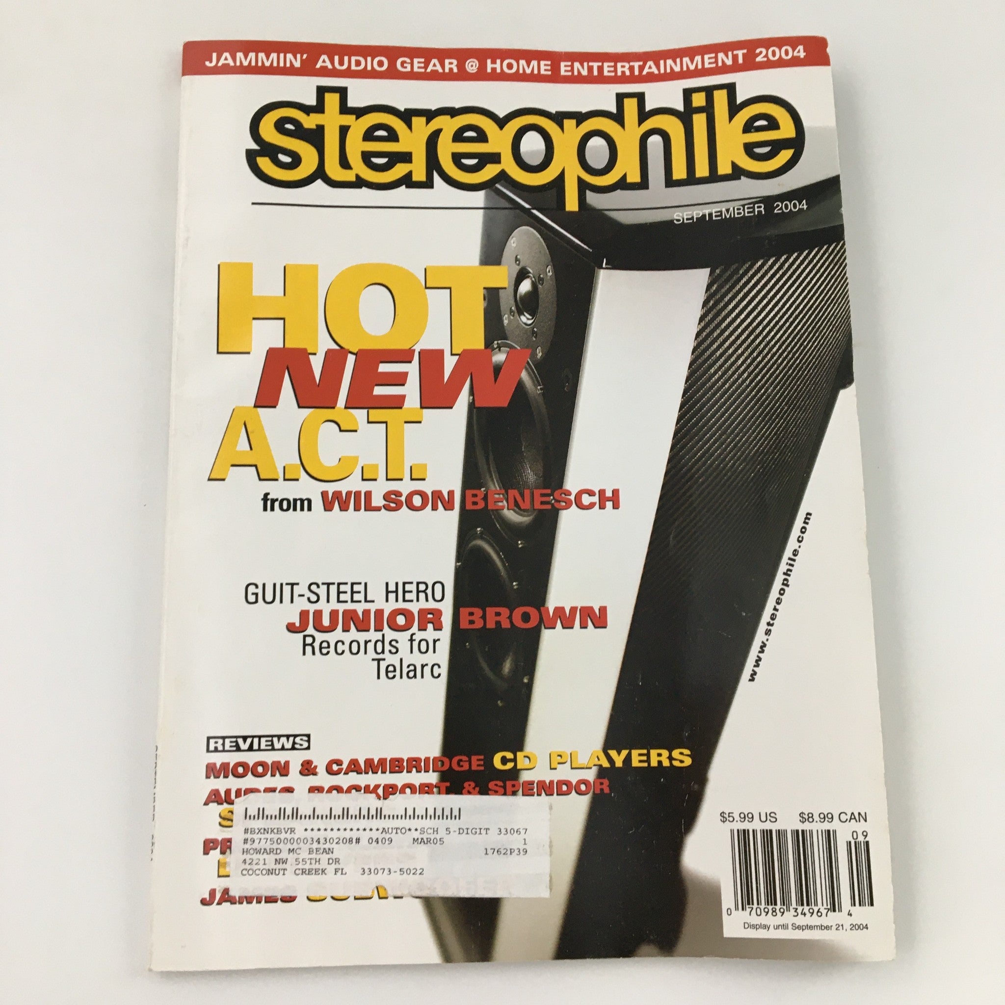 Stereophile Magazine September 2004 Guit-Steel Hero Junior Brown Records Telarc