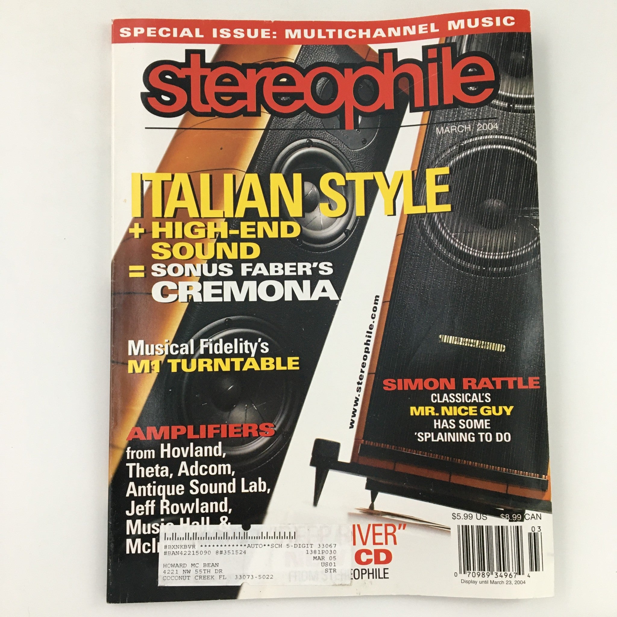 Stereophile Magazine March 2004 Simon Rattle Classical's Mr. Nice Guy Feature