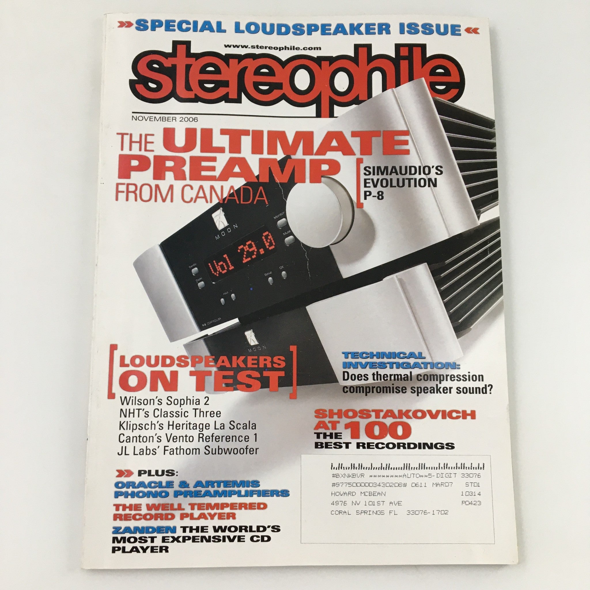 Stereophile Magazine November 2006 Dmitri Shostakovich at 100 Best Recordings