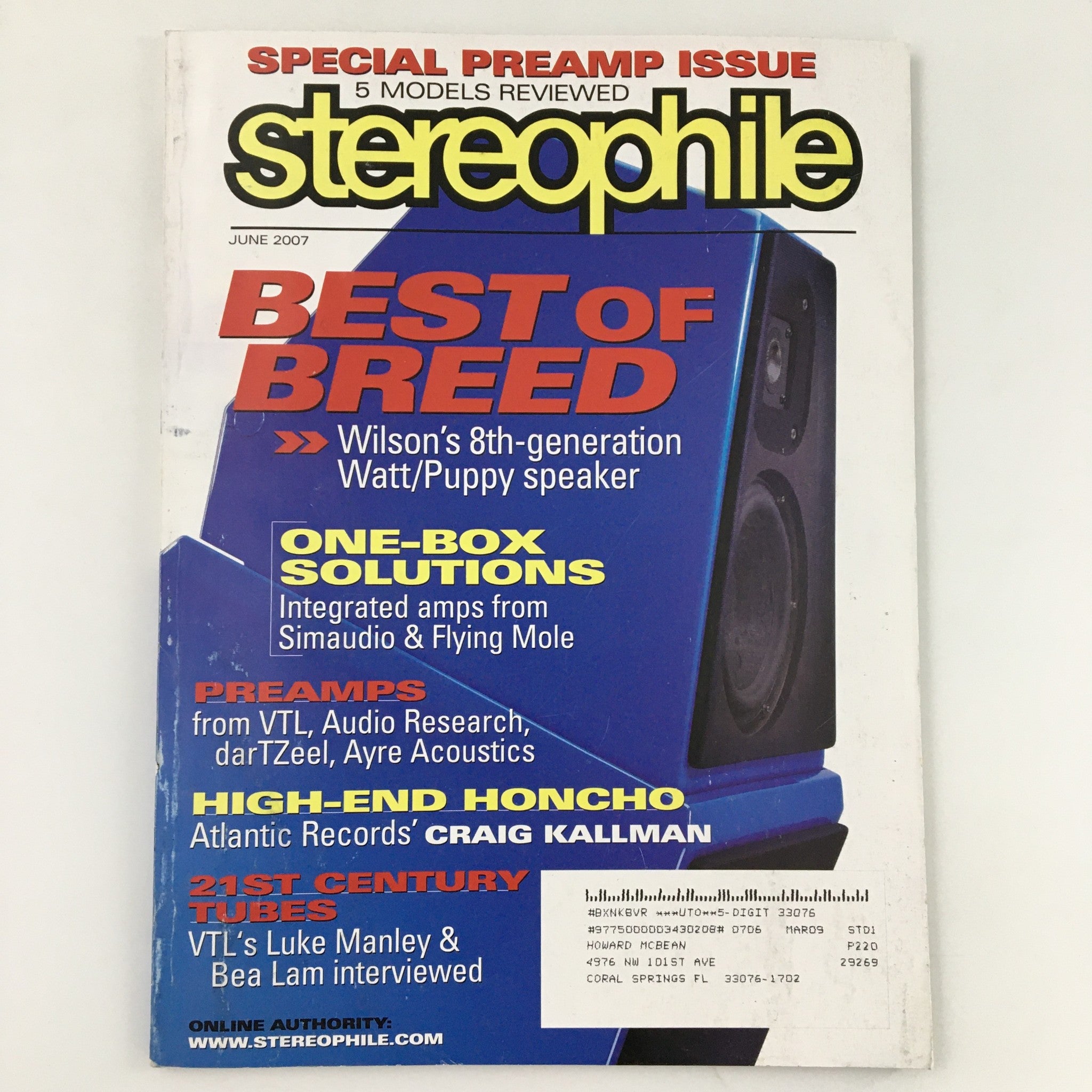 Stereophile Magazine June 2007 High-End  Atlantic Records' Craig Kallman