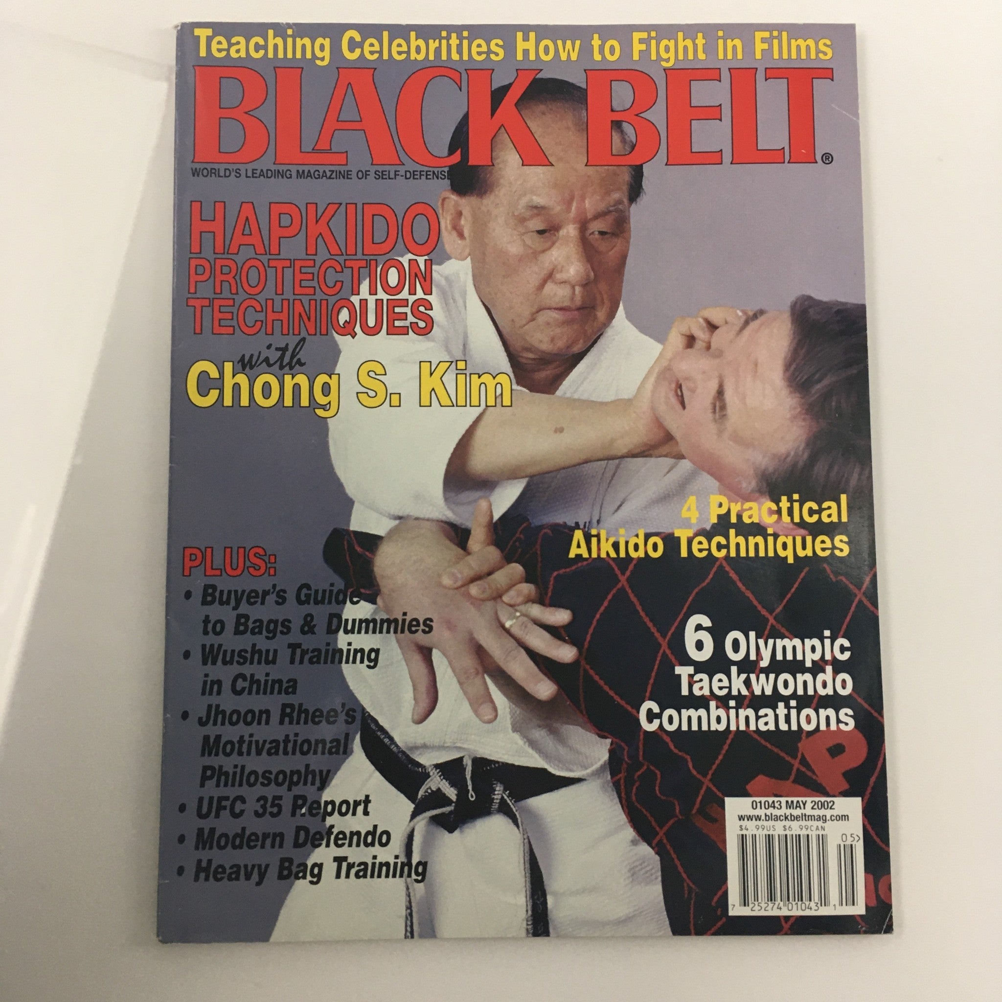 Black Belt Magazine May 2002 Chong S. Kim Hapkido Protection Technique Newsstand