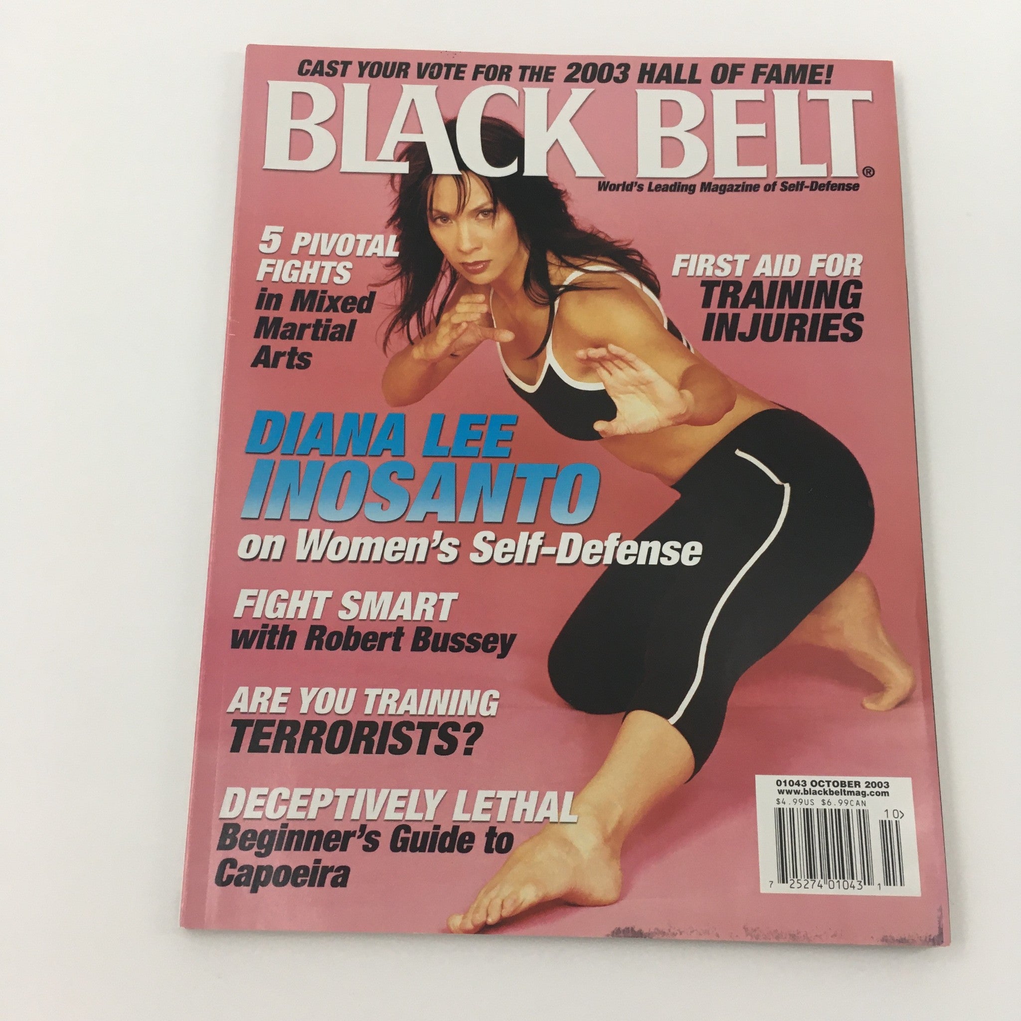 Black Belt Magazine October 2003 Diana Lee Inosanto Self-Defense, Newsstand