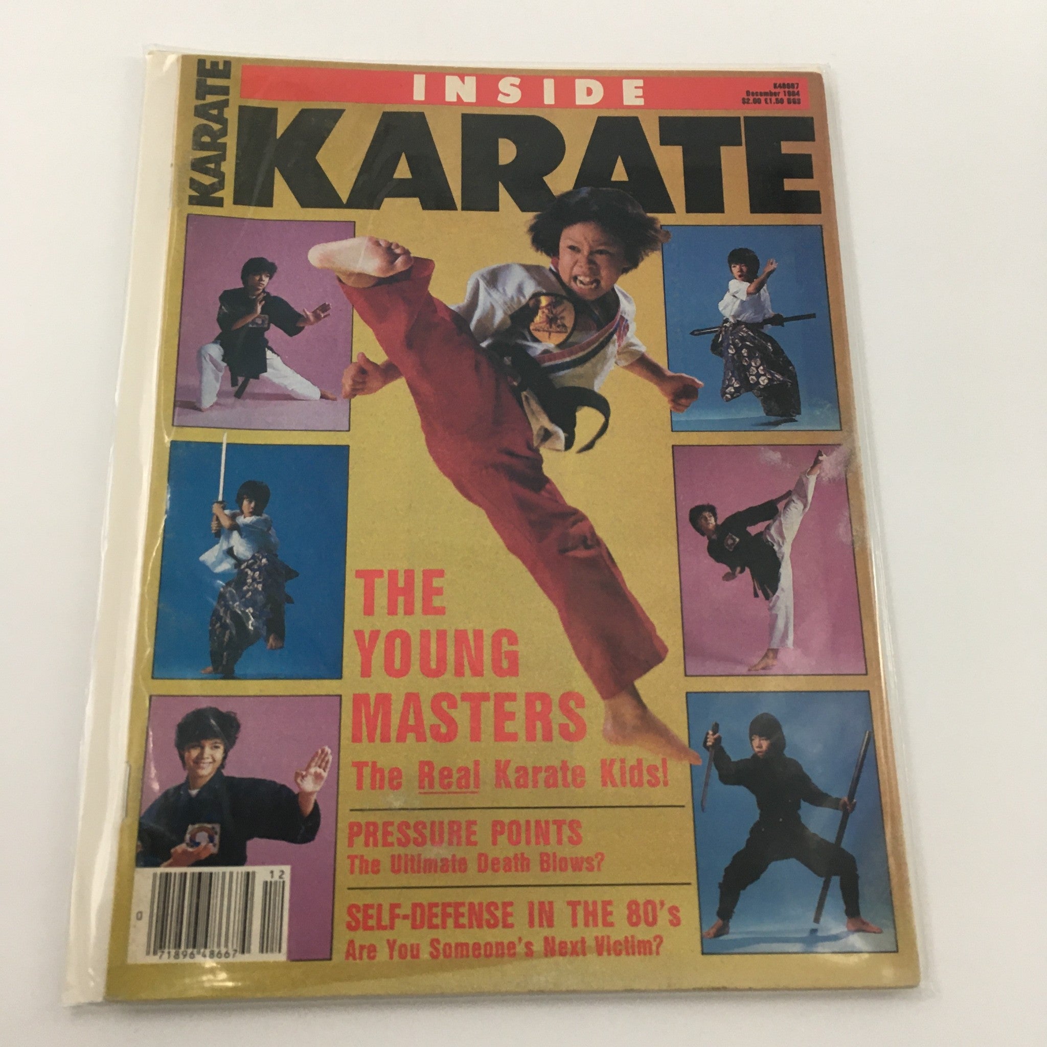 VTG Inside Karate Magazine December 1984 The Young Masters Karate Kids Newsstand