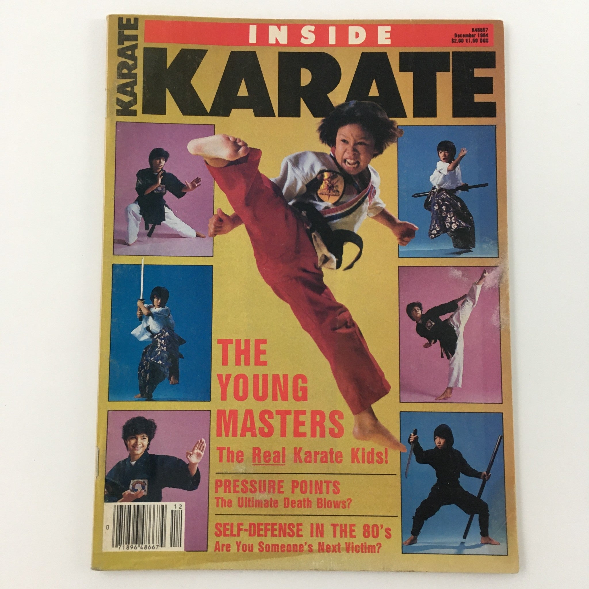 VTG Inside Karate Magazine December 1984 The Young Masters Karate Kids Newsstand