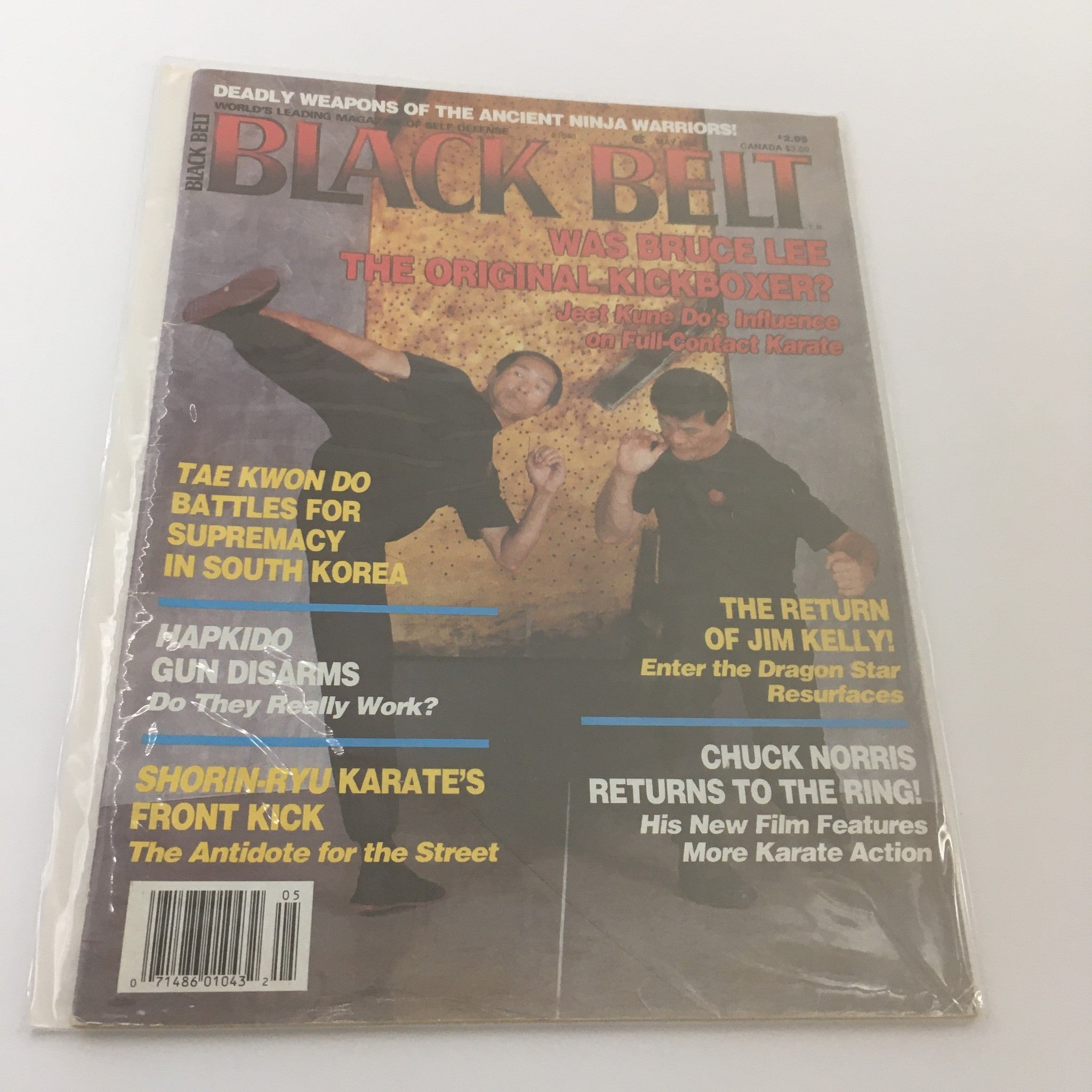 Black Belt Magazine May 1992 The Return of Dragon Star Jim Kelly, Newsstand