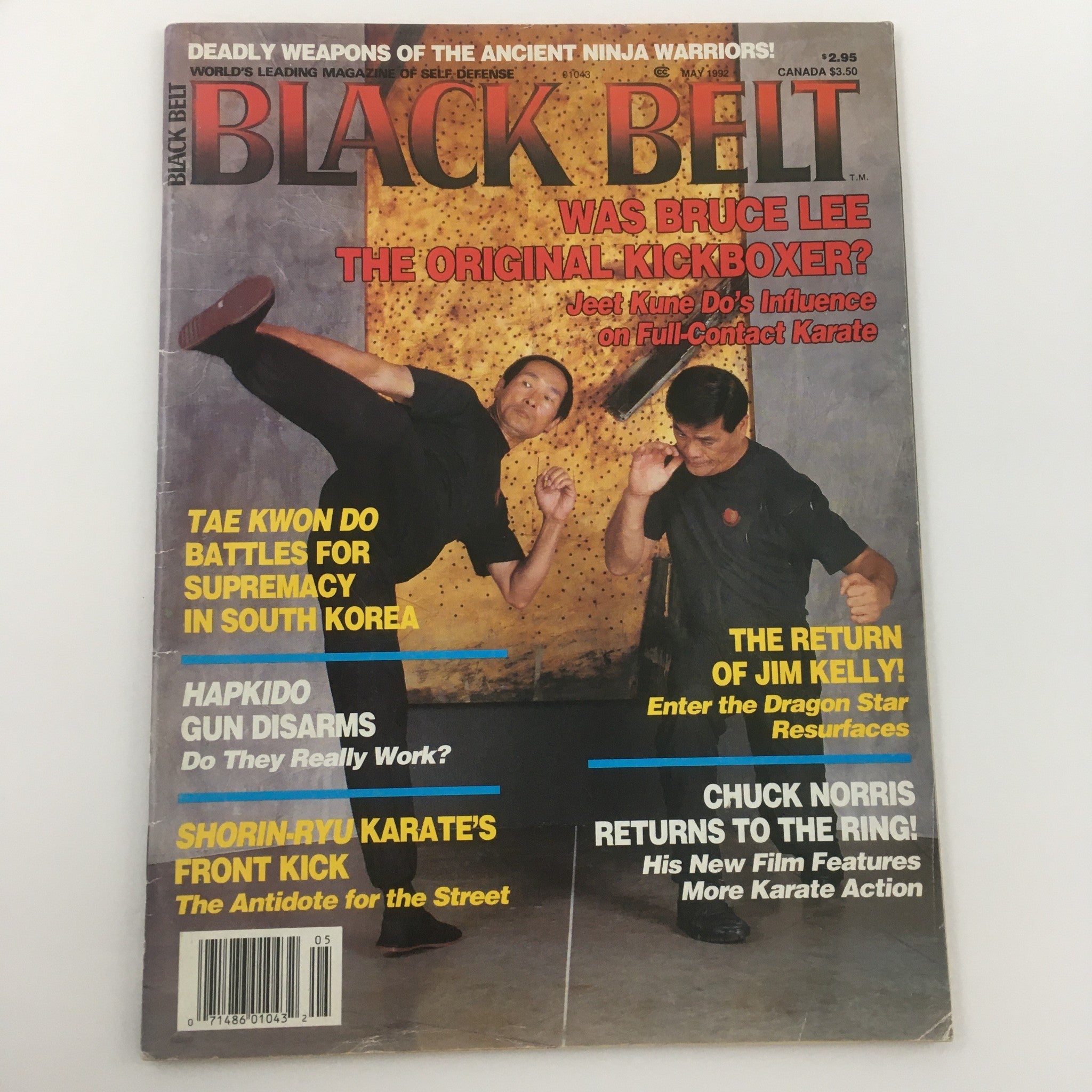 Black Belt Magazine May 1992 The Return of Dragon Star Jim Kelly, Newsstand