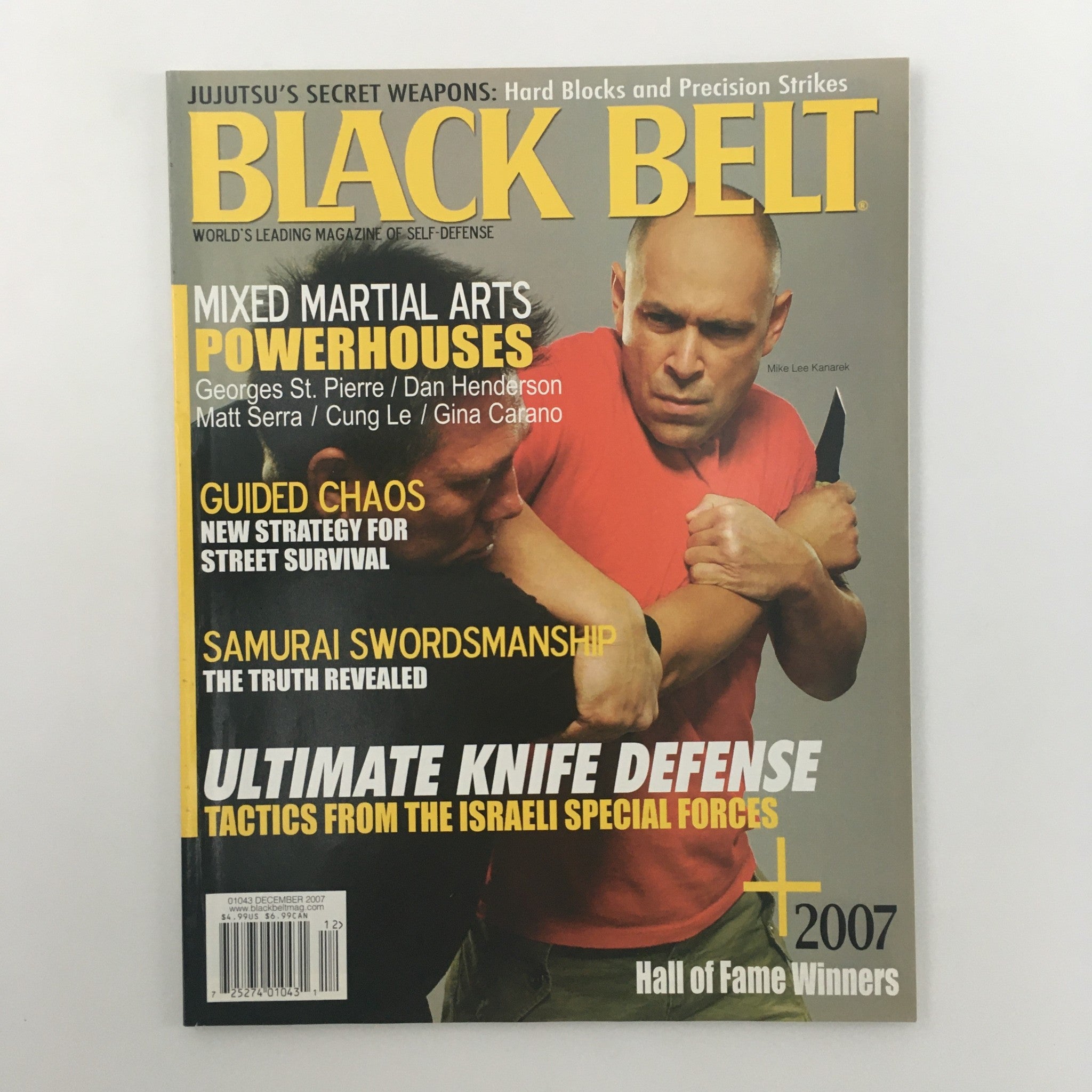 Black Belt Magazine December 2007 Mike Lee Kanarek Guided Chaos, Newsstand