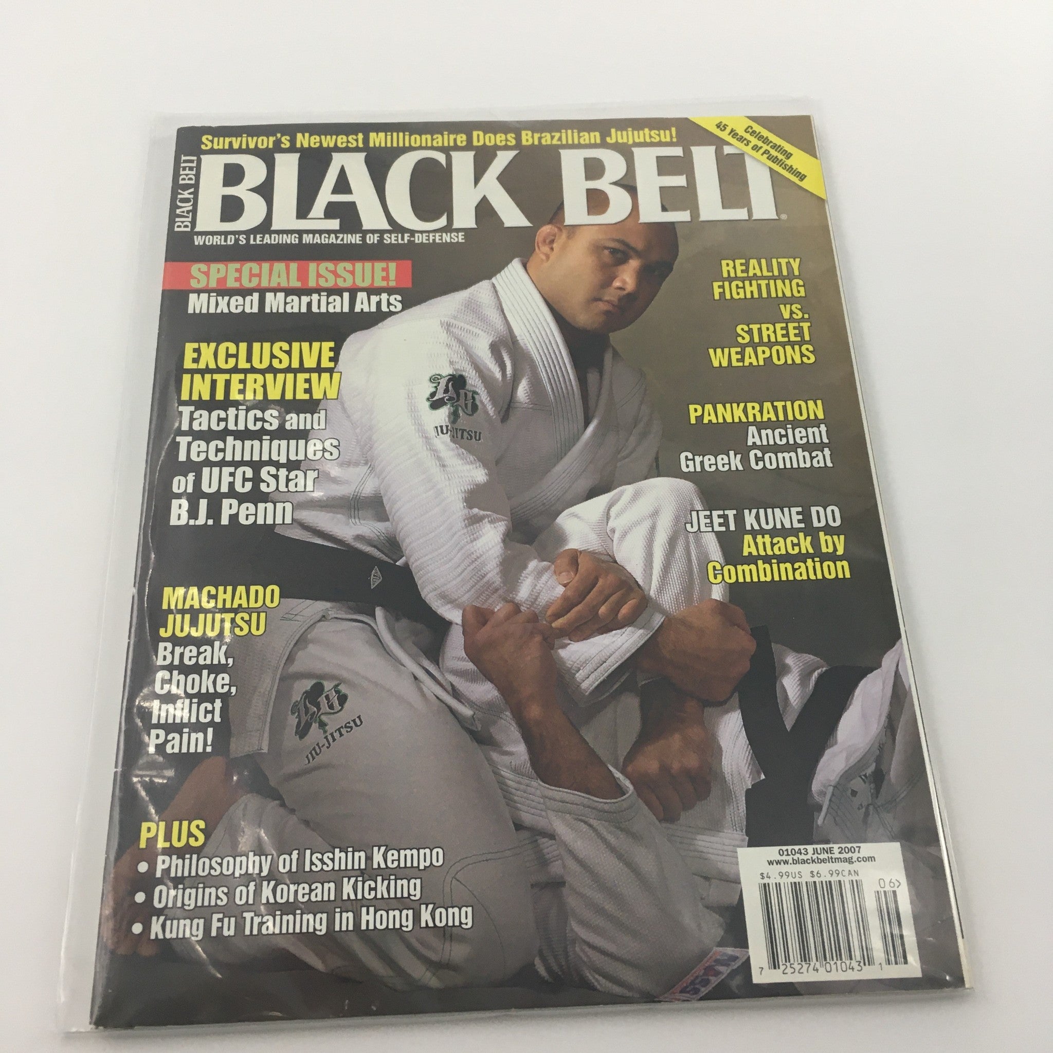 Black Belt Magazine June 2007 UFC Star BJ Penn Tactics & Techniques, Newsstand