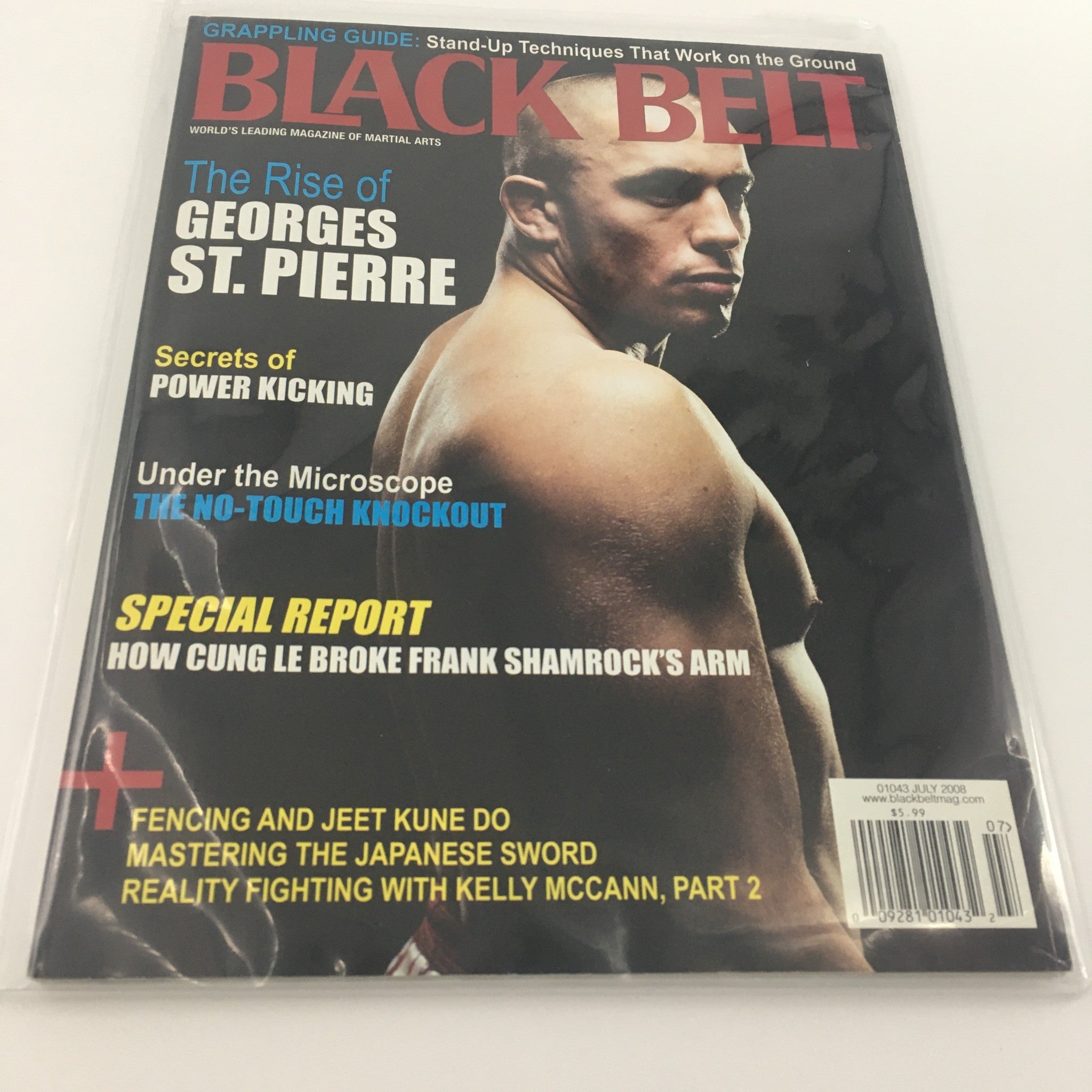 Black Belt Magazine July 2008 The Rise of George St. Pierre Feature, Newsstand