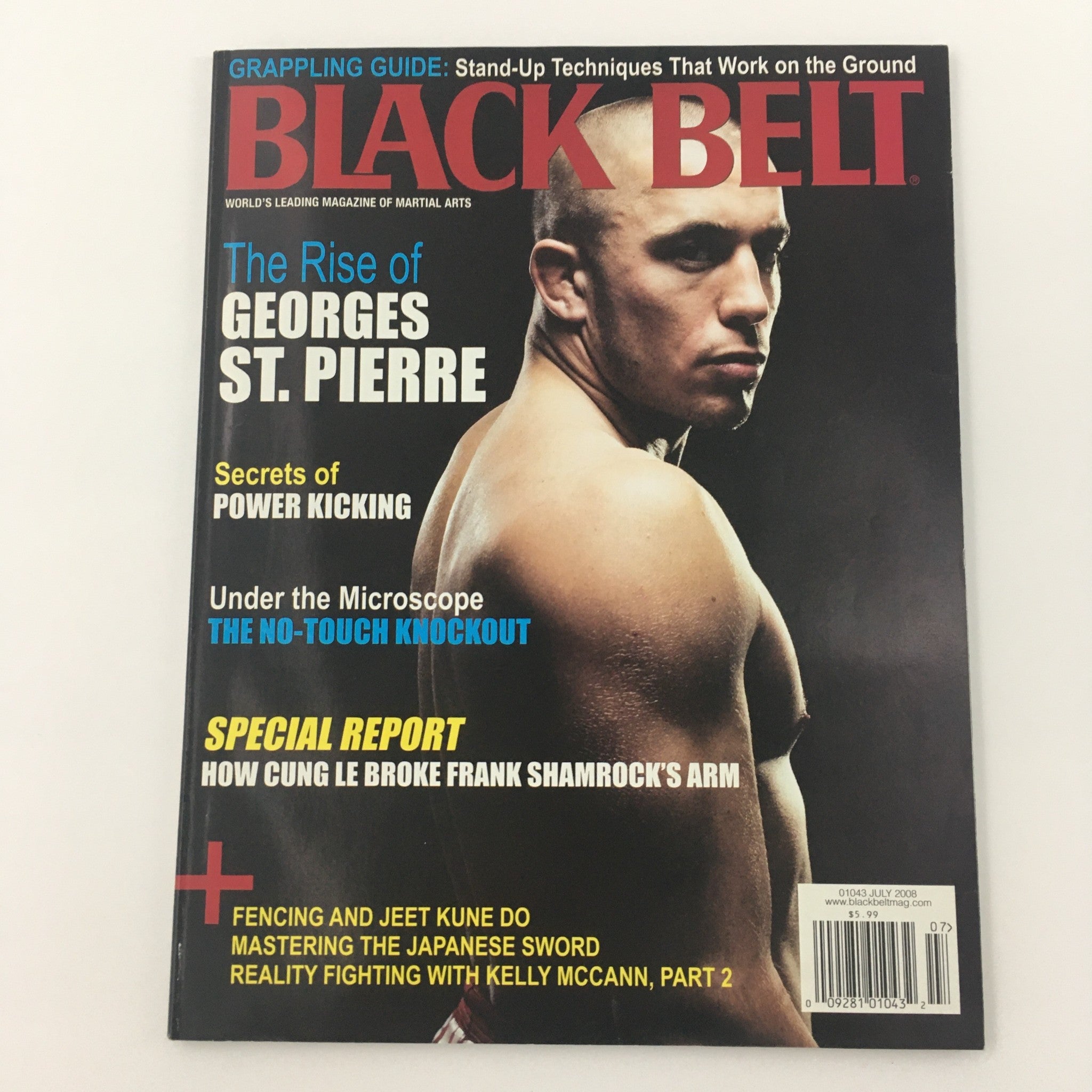 Black Belt Magazine July 2008 The Rise of George St. Pierre Feature, Newsstand