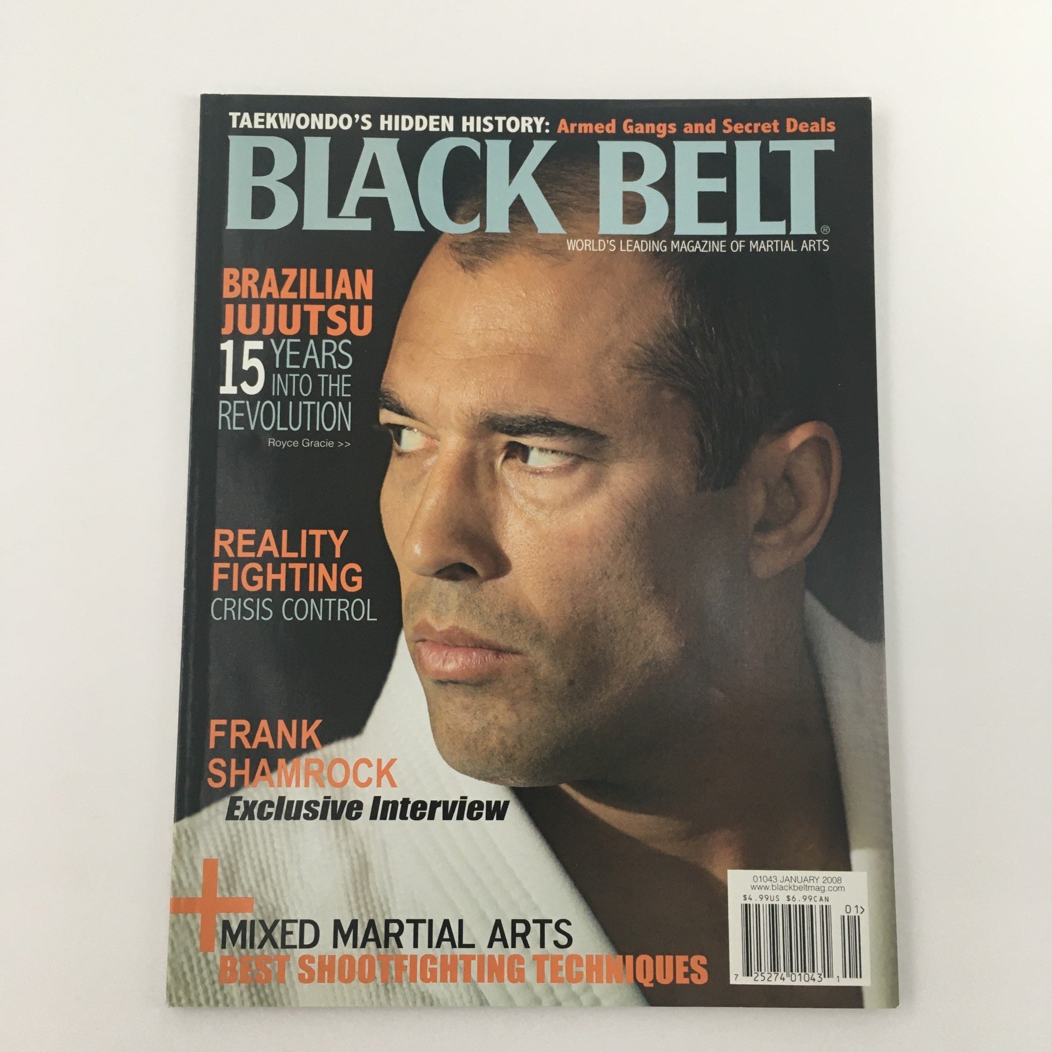 Black Belt Magazine January 2008 Frank Shamrock Exclusive Interview, Newsstand