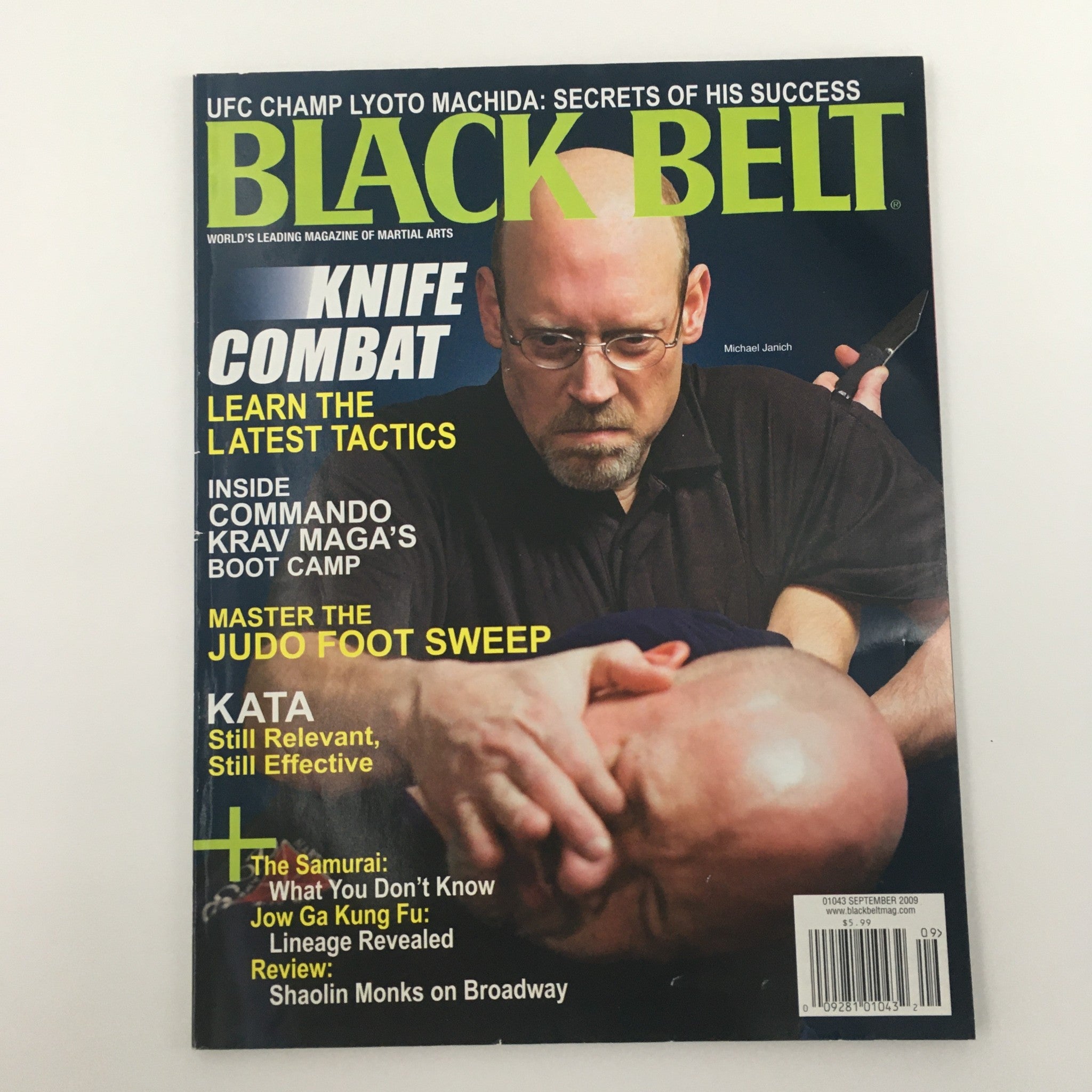 Black Belt Magazine September 2009 Michael Janich in Knife Combat, Newsstand