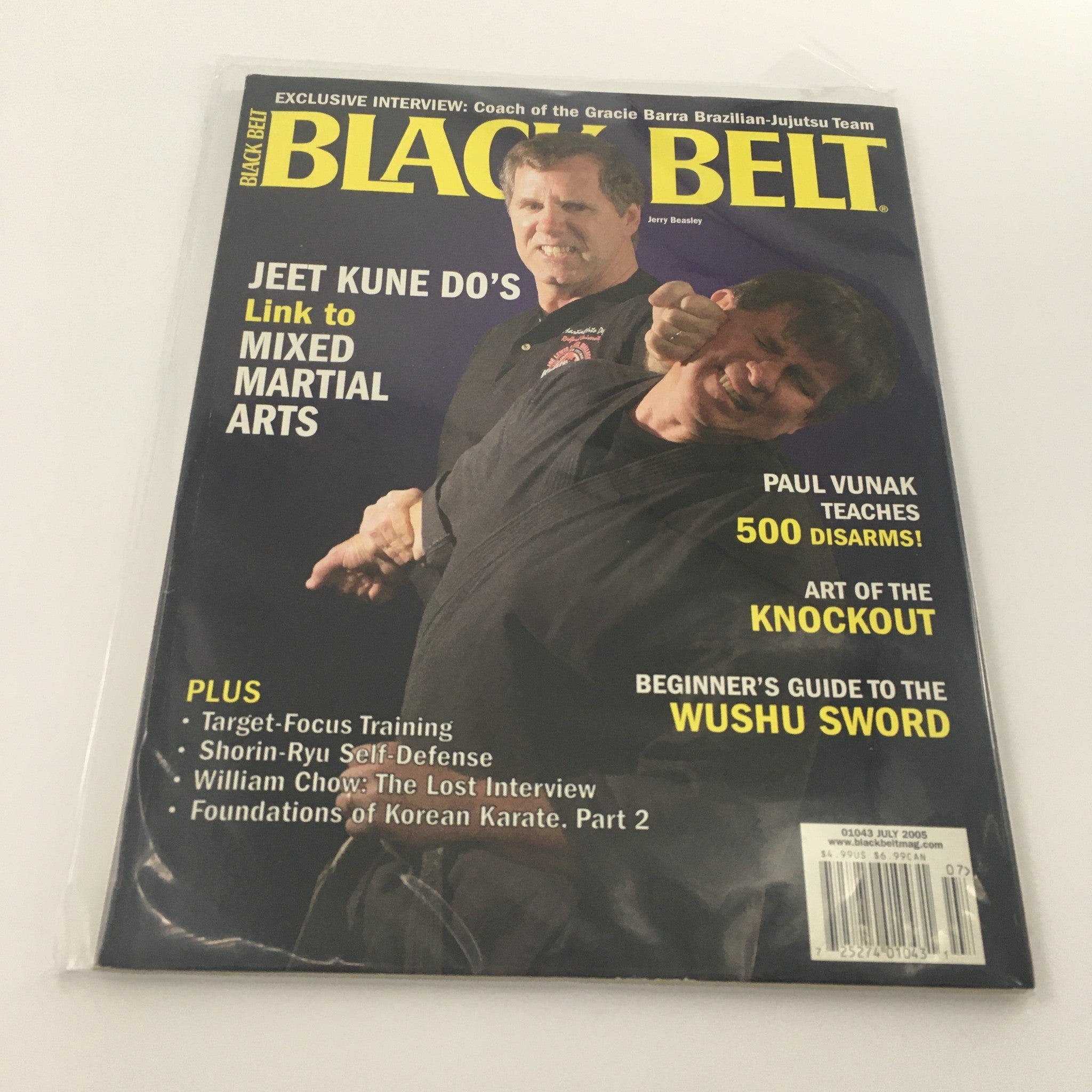 Black Belt Magazine July 2005 Jerry Beasley and Paul Vunak Feature, Newsstand