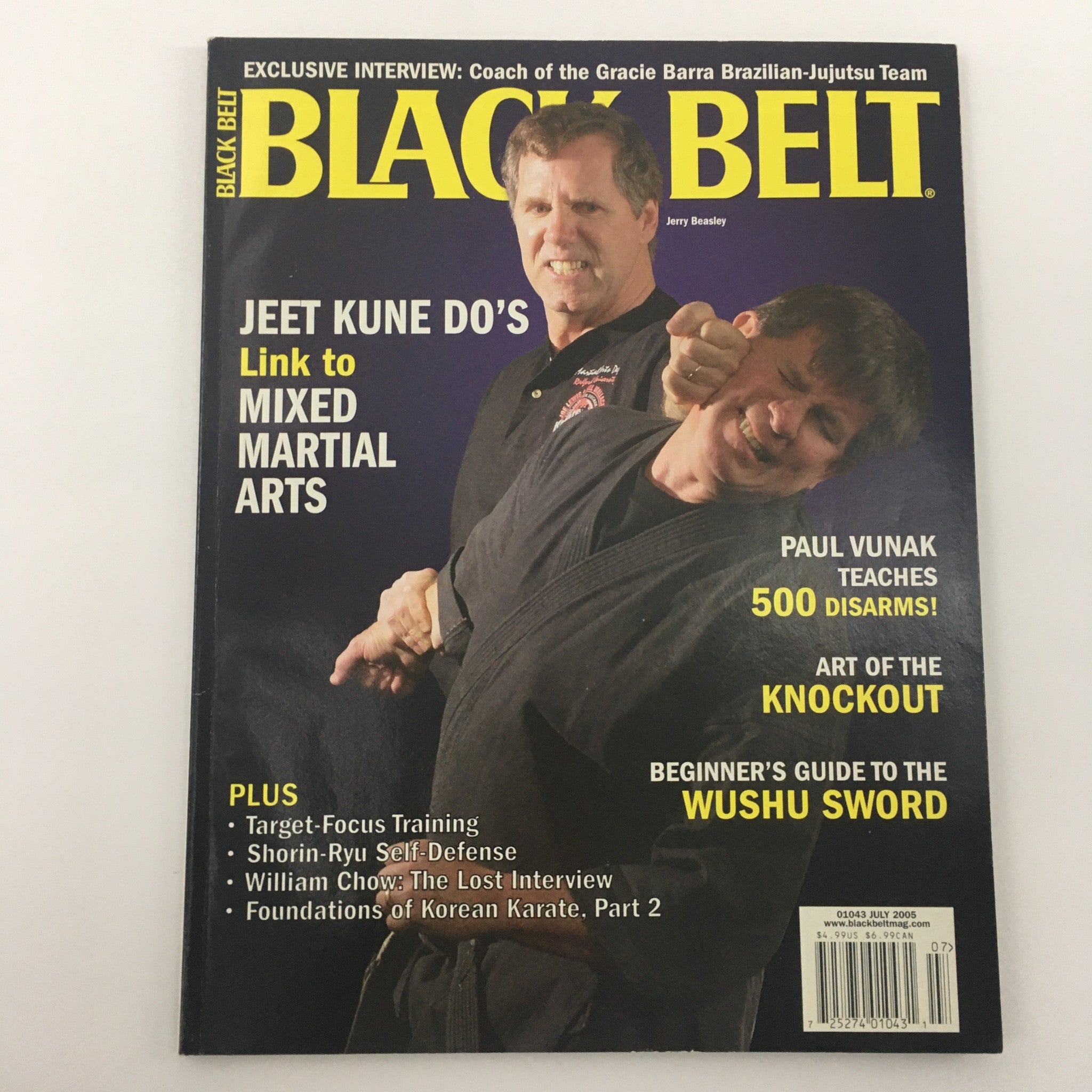 Black Belt Magazine July 2005 Jerry Beasley and Paul Vunak Feature, Newsstand