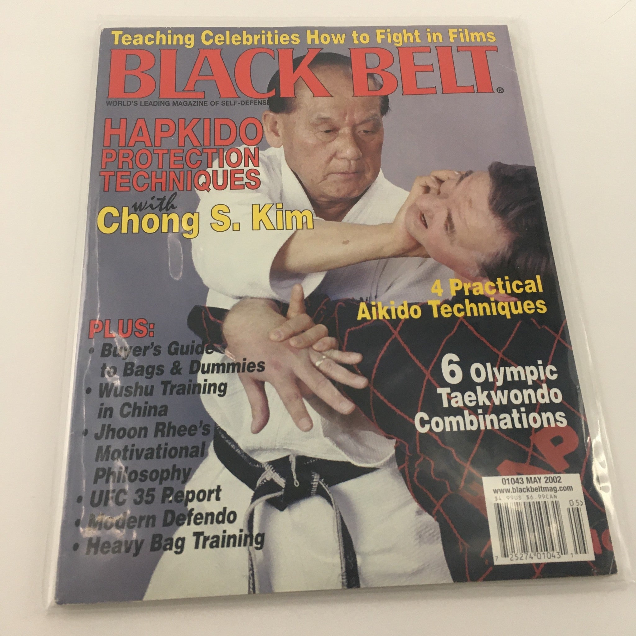 Black Belt Magazine May 2002 Hapkido Technique with Chong S. Kim, Newsstand