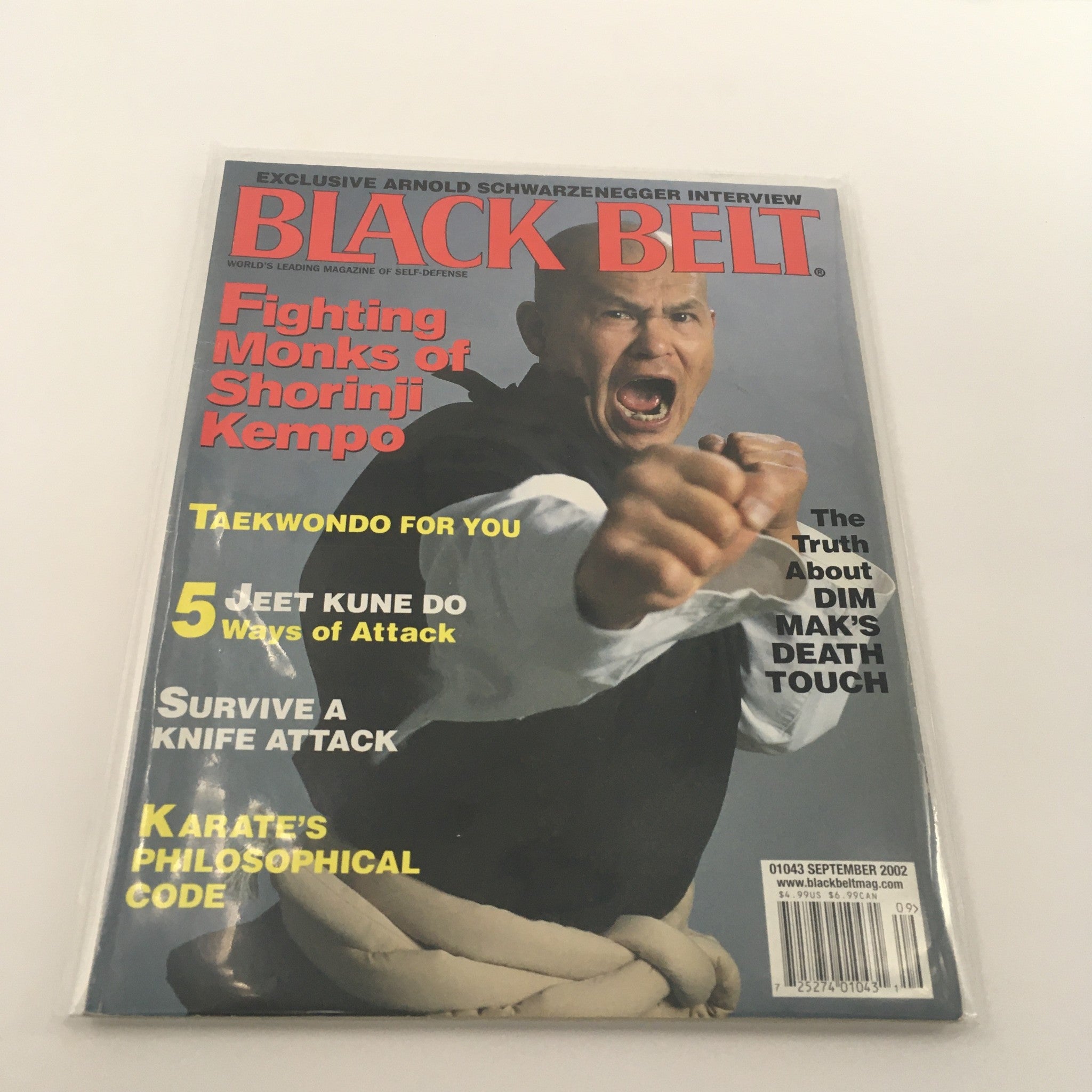 Black Belt Magazine September 2002 Fighting Monks of Shorinji Kempo, Newsstand