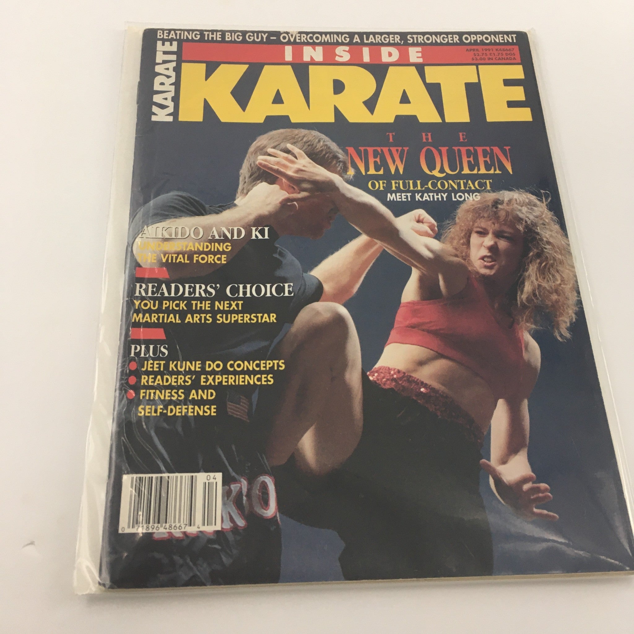 Inside Karate Magazine April 1991 Meet The New Queen Kathy Long, Newsstand