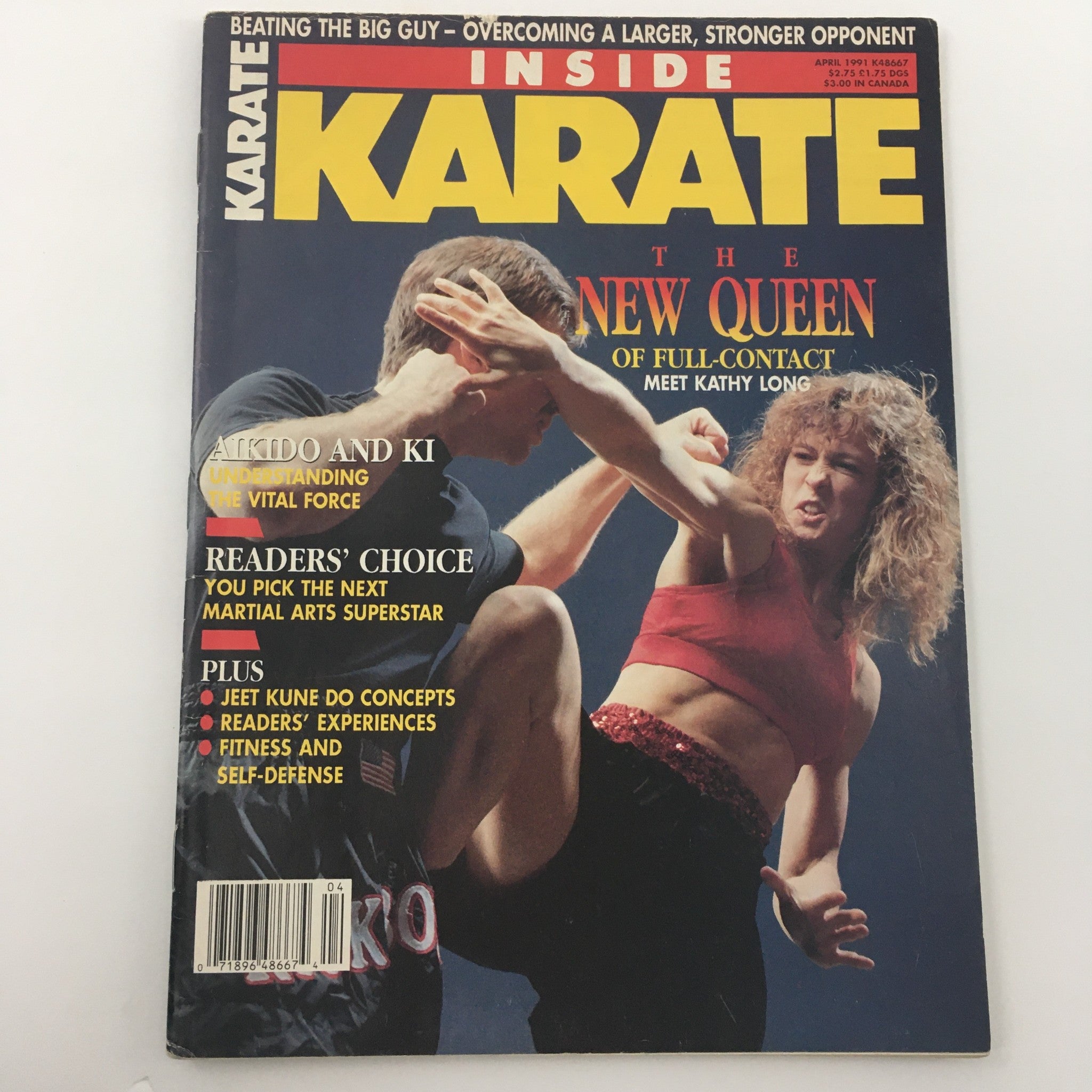 Inside Karate Magazine April 1991 Meet The New Queen Kathy Long, Newsstand