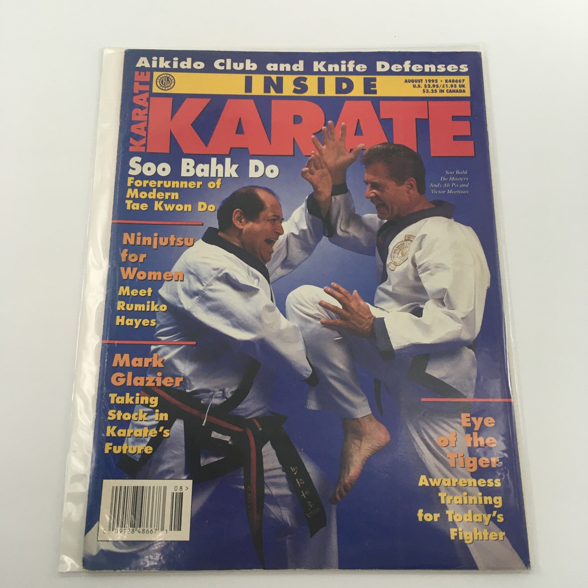 Inside Karate Magazine August 1995 Master Andy Ah Po & Victor Martinov Newsstand