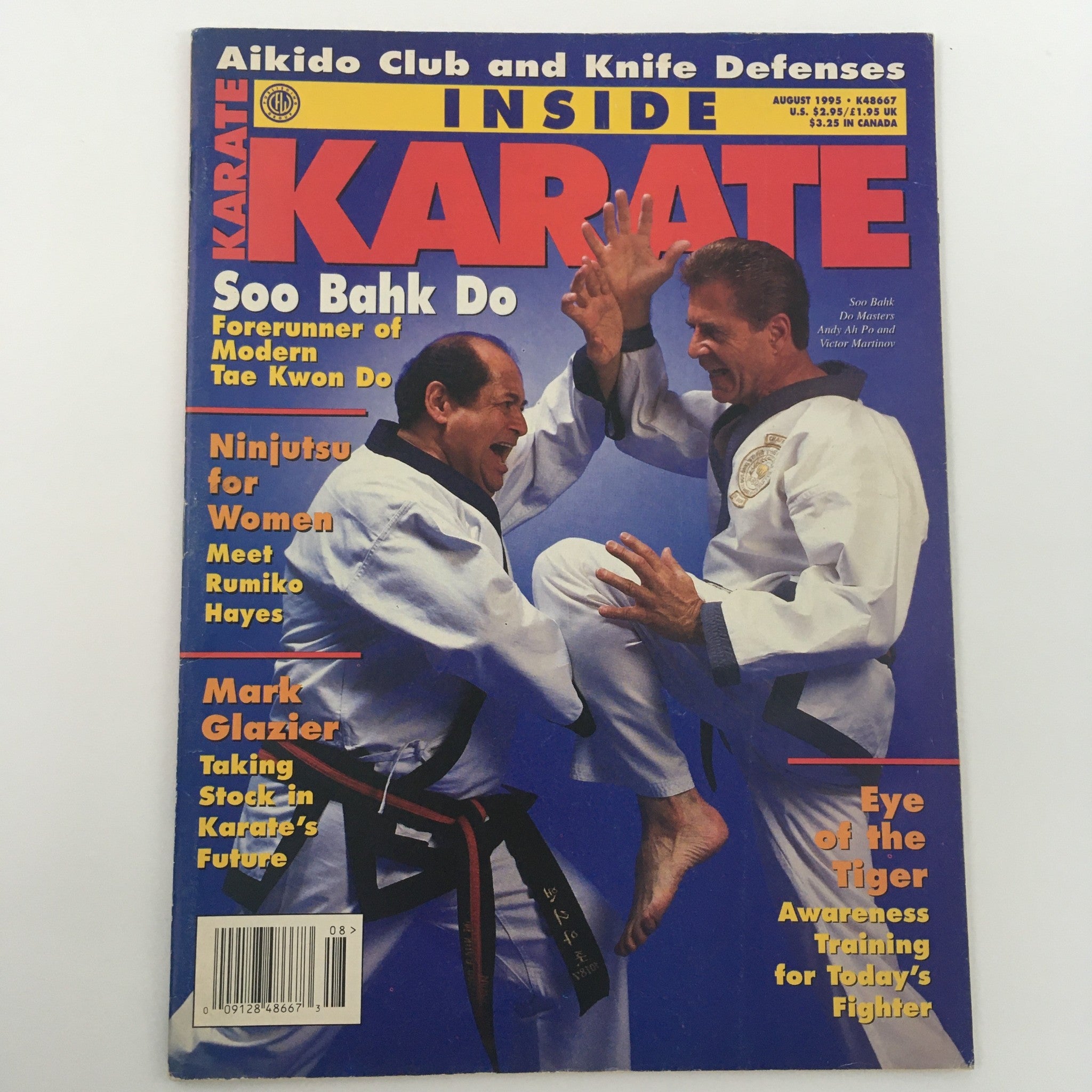 Inside Karate Magazine August 1995 Master Andy Ah Po & Victor Martinov Newsstand