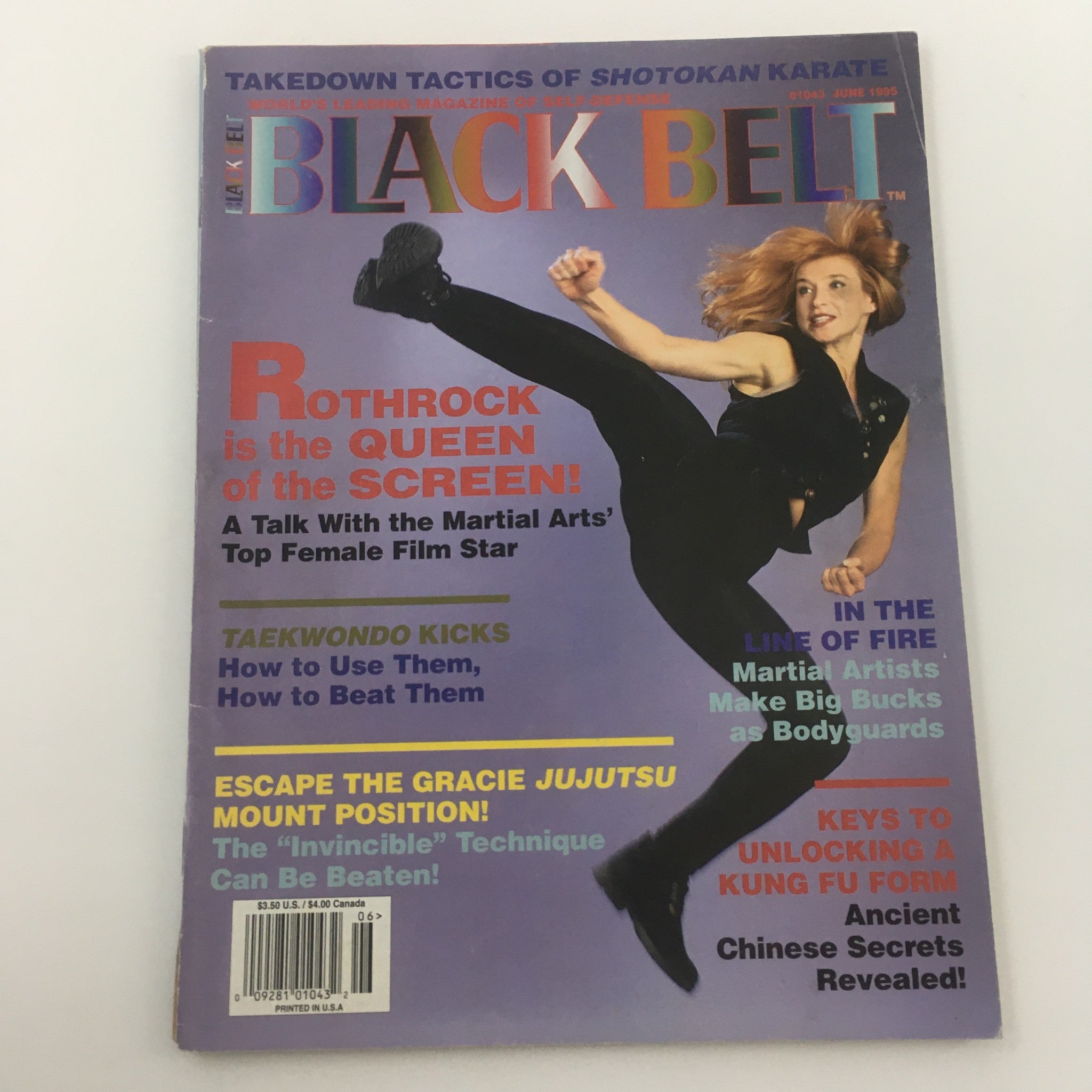 Black Belt Magazine June 1995 Cynthia Rothrock Top Female Film Star, Newsstand