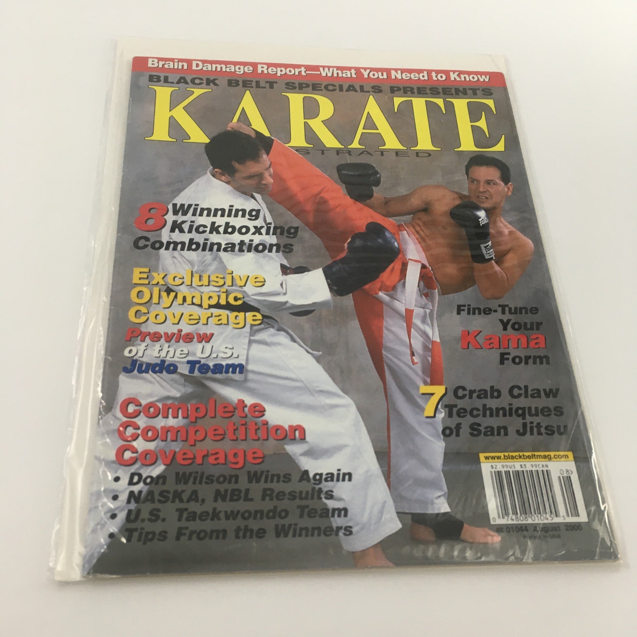 Karate Illustrated Magazine August 2000 Martial Artist Don Wilson Win, Newsstand