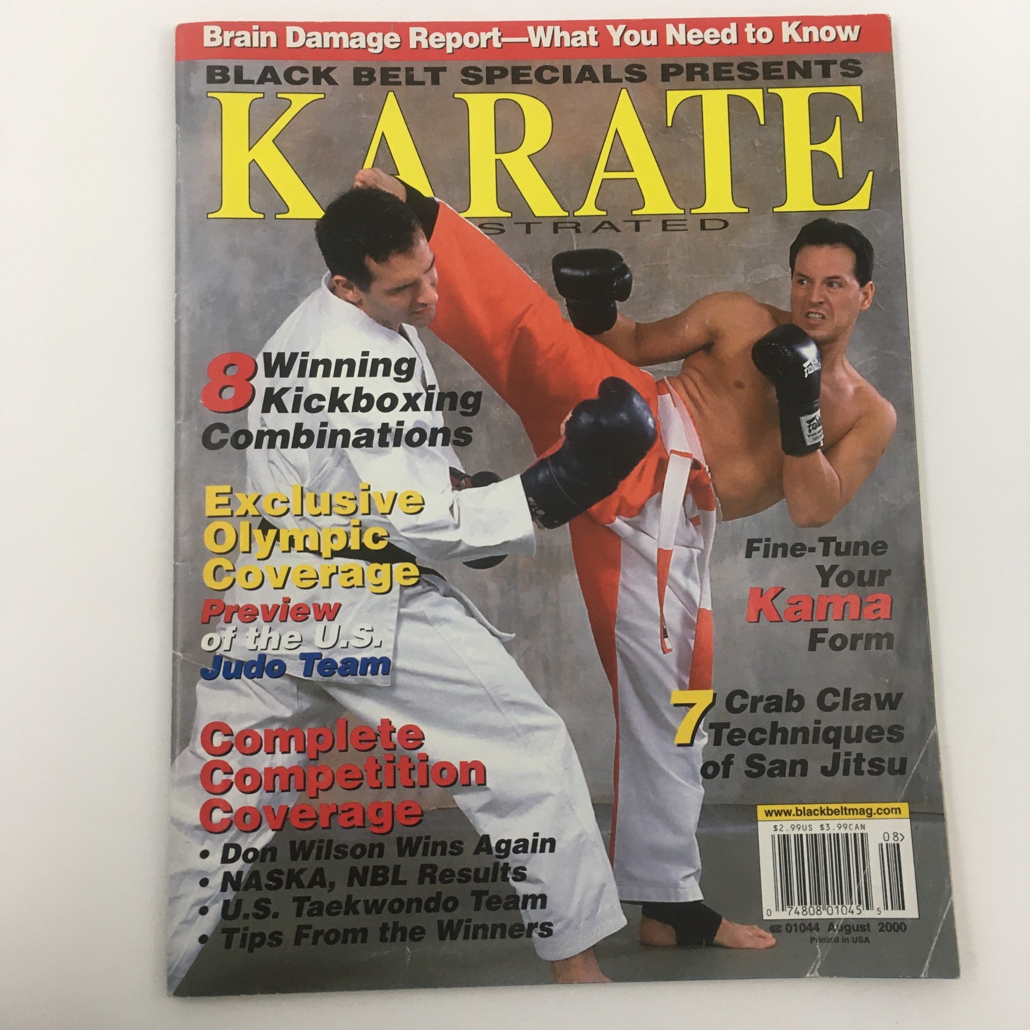 Karate Illustrated Magazine August 2000 Martial Artist Don Wilson Win, Newsstand