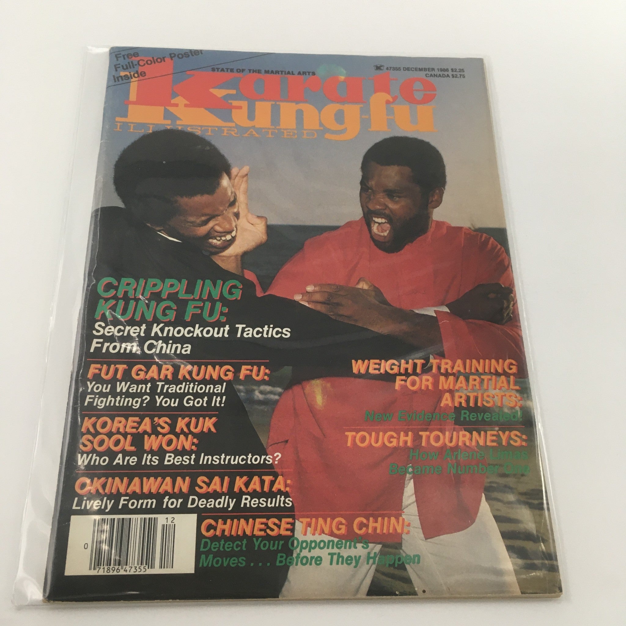 VTG Karate Kung Fu Illustrated December 1986 Arlene Limas Number One, Newsstand