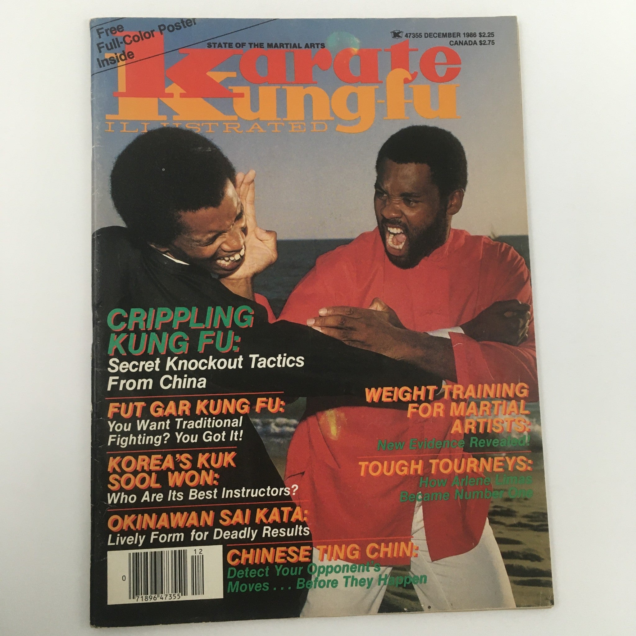 VTG Karate Kung Fu Illustrated December 1986 Arlene Limas Number One, Newsstand