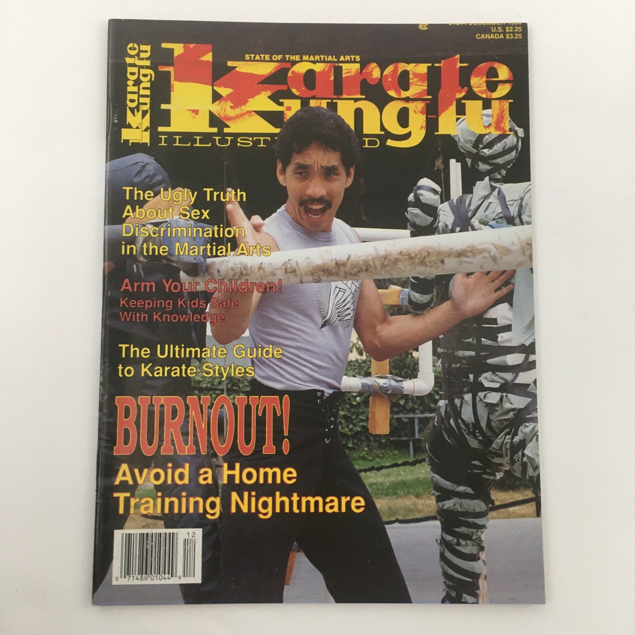 Karate Kung Fu Illustrated December 1990 Mike Young Karate Styles, Newsstand