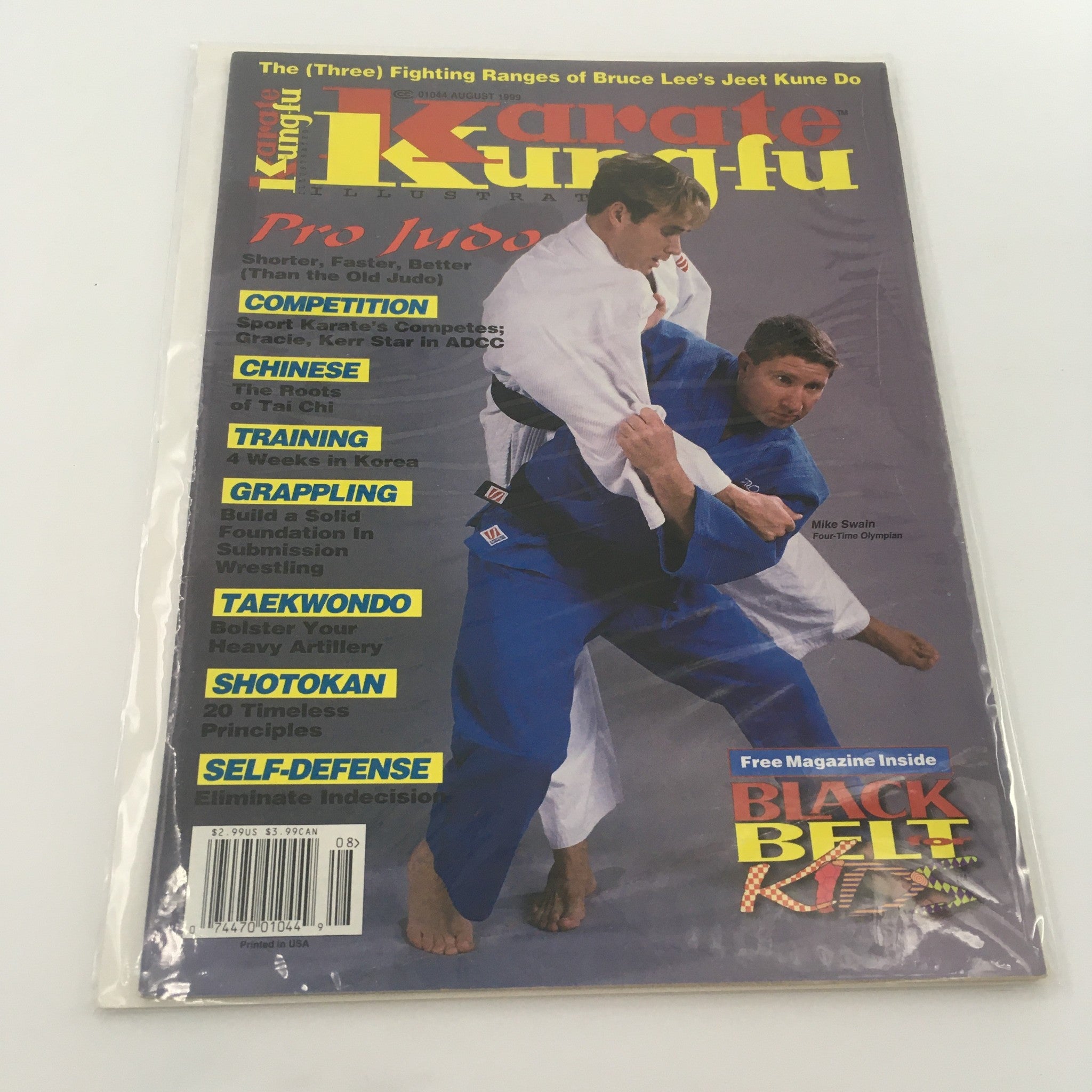 Karate Kung Fu Illustrated August 1999 Mike Swain Four-Time Olympian, Newsstand