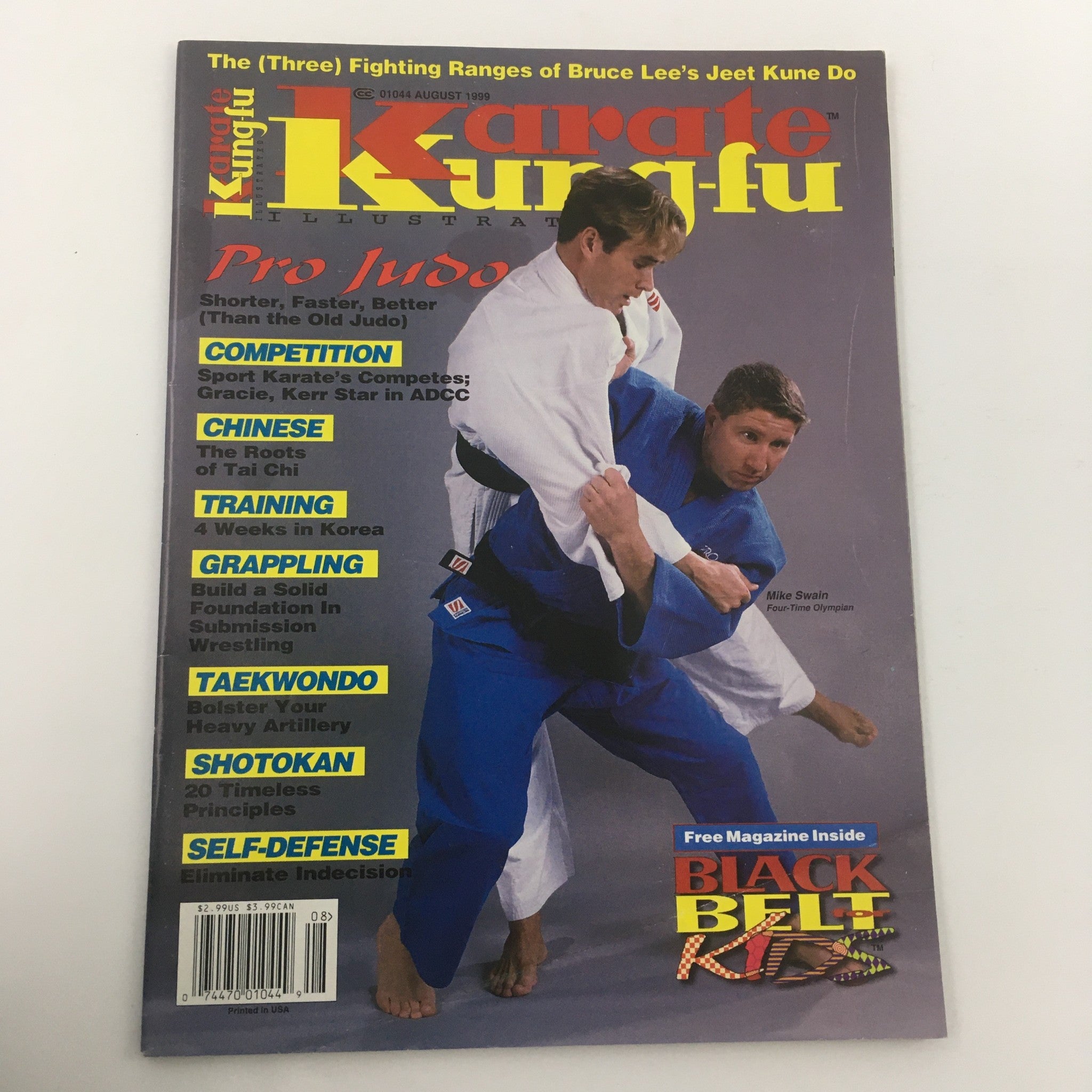 Karate Kung Fu Illustrated August 1999 Mike Swain Four-Time Olympian, Newsstand