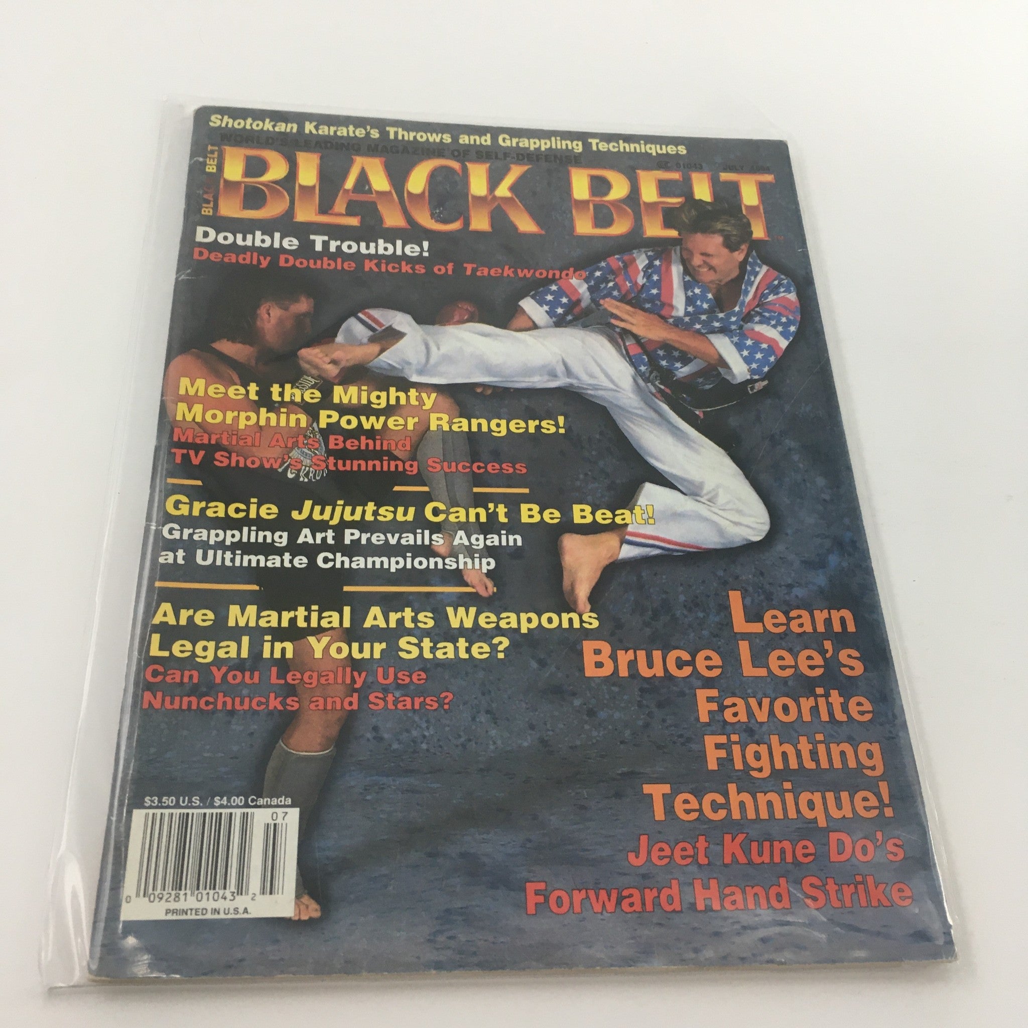 Black Belt Magazine July 1994 Gracie Jiujitsu Ultimate Champion, Newsstand