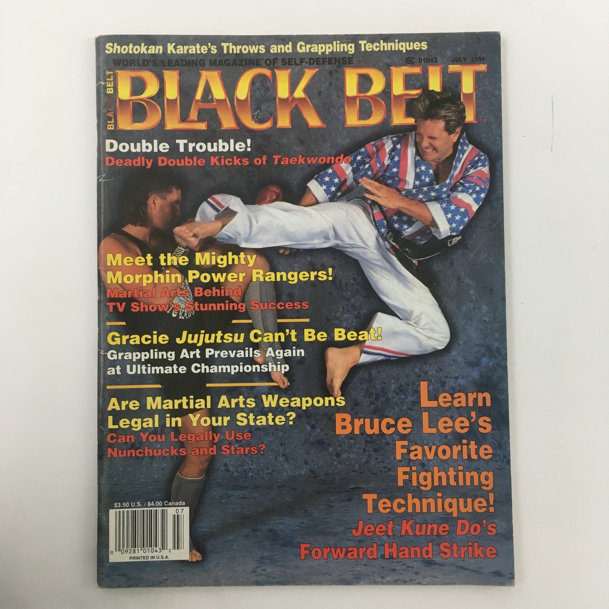 Black Belt Magazine July 1994 Gracie Jiujitsu Ultimate Champion, Newsstand