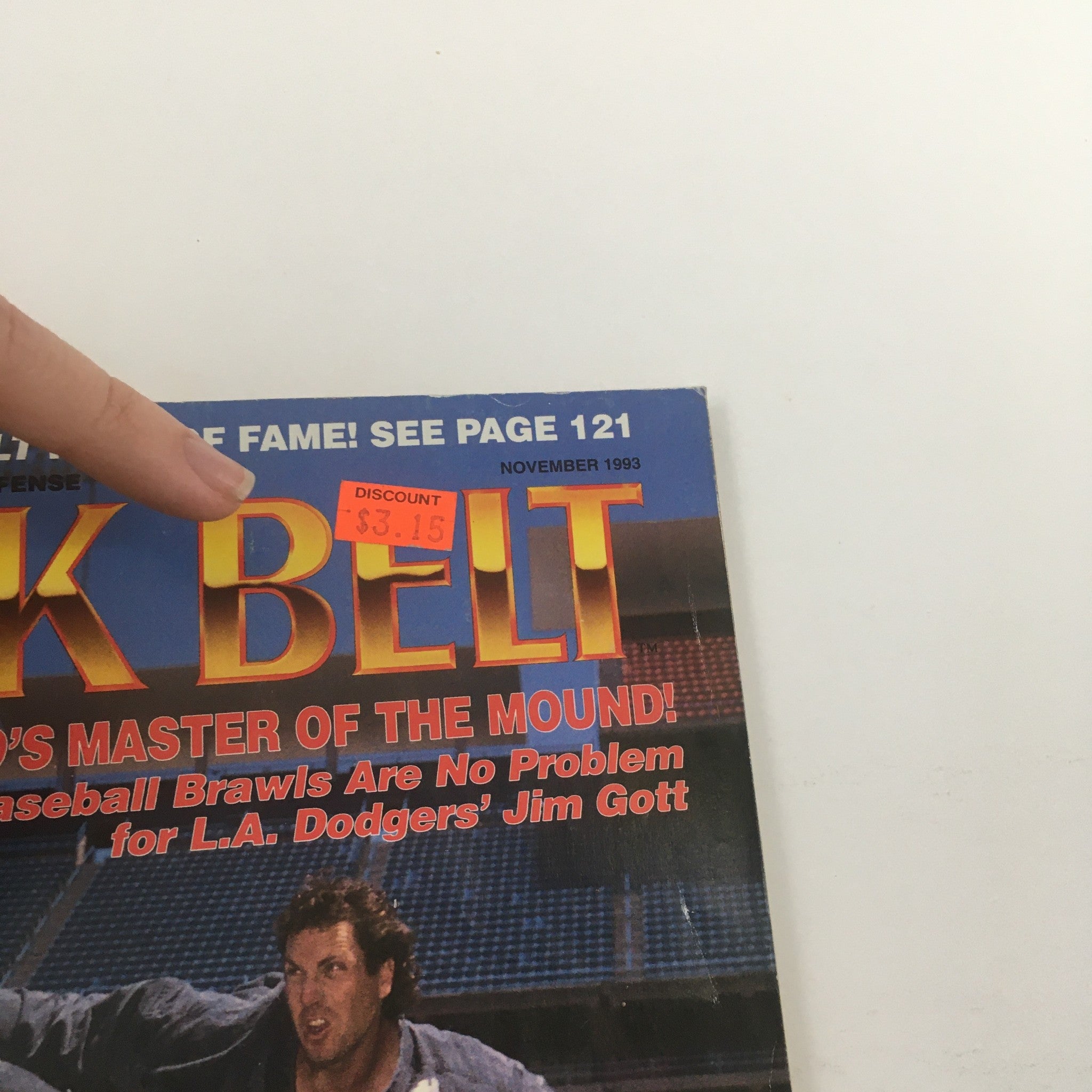 Black Belt Magazine November 1993 L.A. Dodger's Jim Gott Hapkido, Newsstand