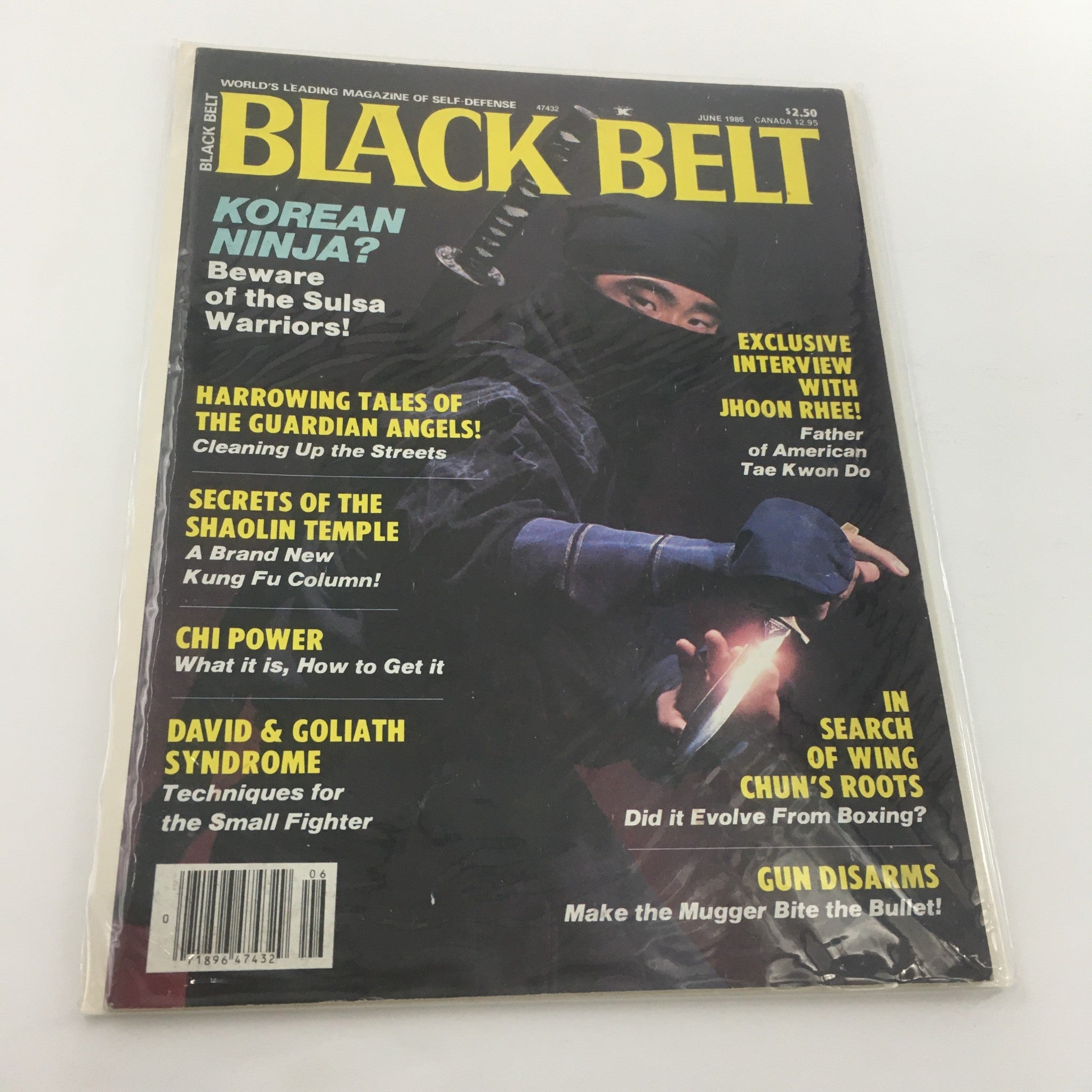 Black Belt Magazine June 1986 Jhoon Ree Father of American Tae Kwon Do Newsstand