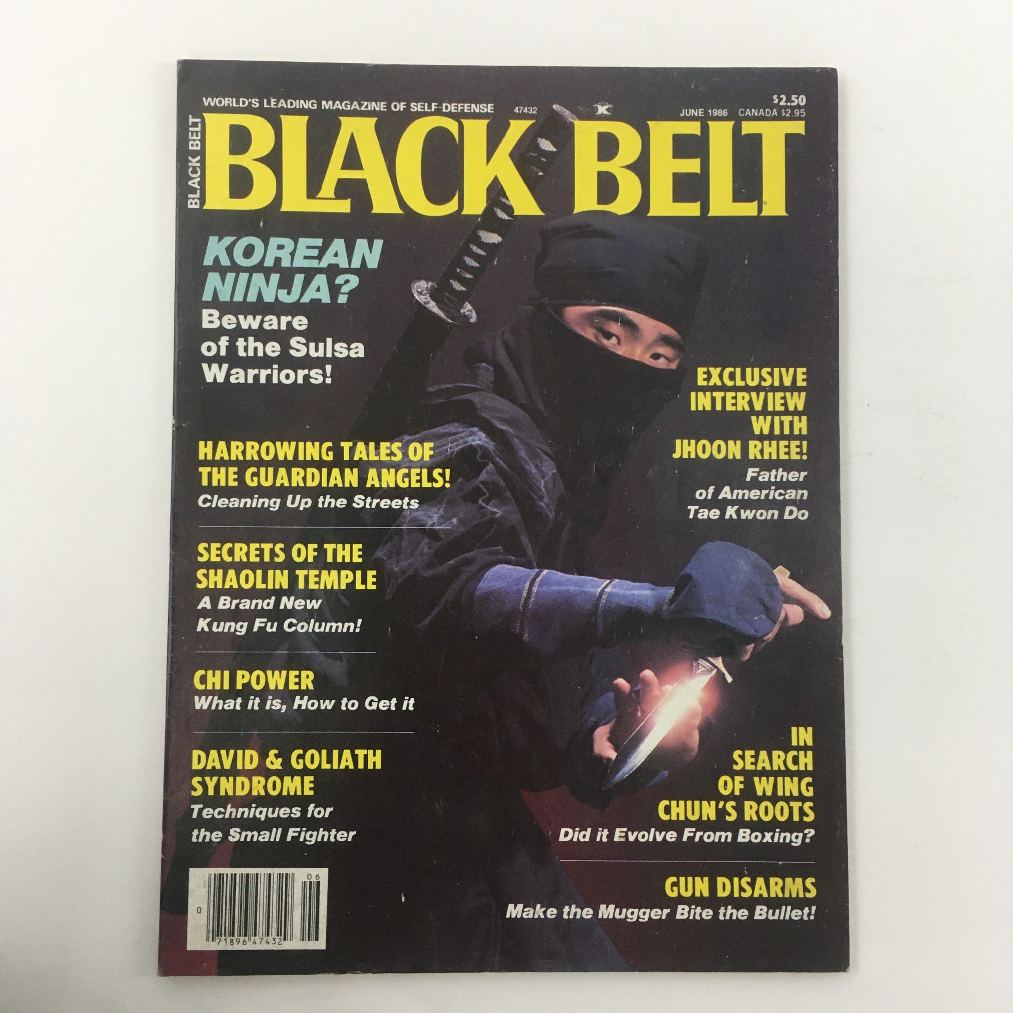 Black Belt Magazine June 1986 Jhoon Ree Father of American Tae Kwon Do Newsstand