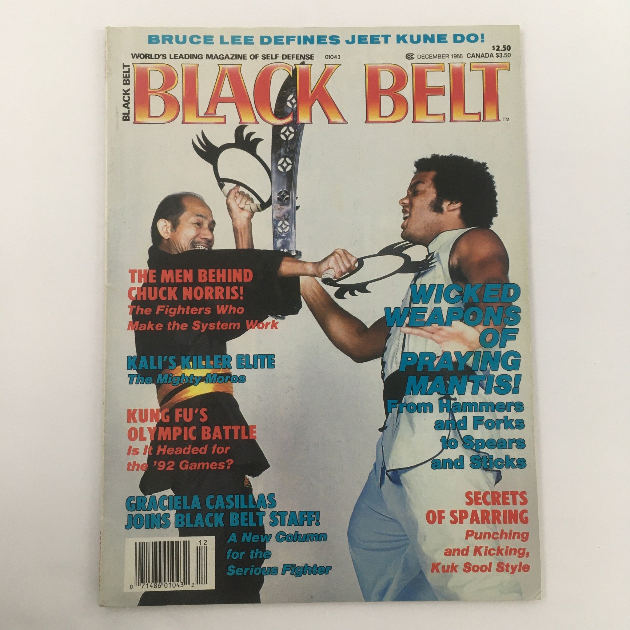 Black Belt Magazine December 1988 Bruce Lee Defines June Kune Do, Newsstand