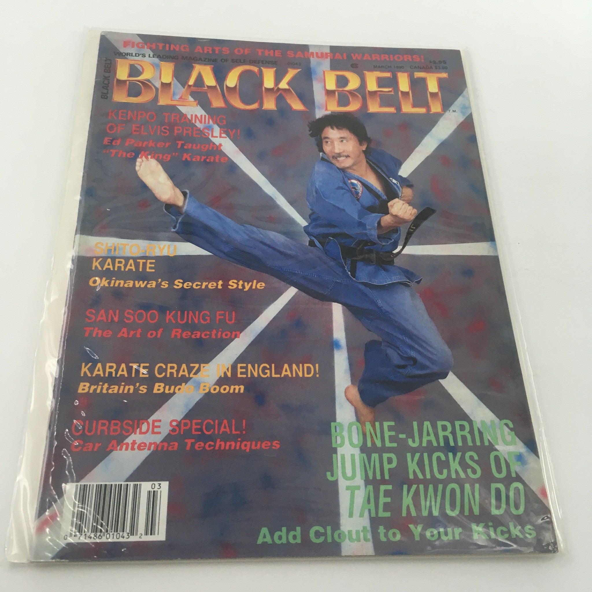 Black Belt Magazine March 1990 Ed Parker Taught Elvis Presley Karate, Newsstand