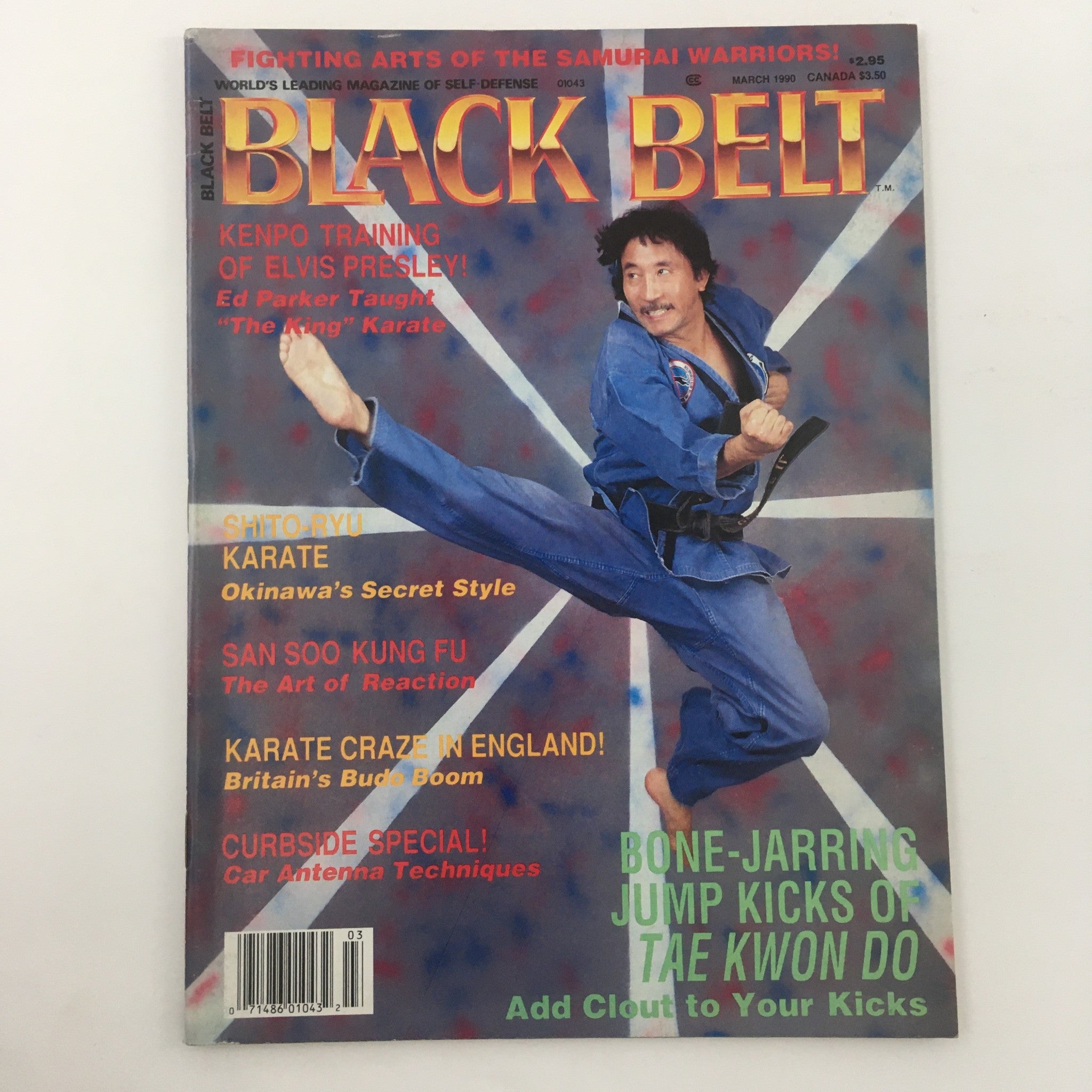 Black Belt Magazine March 1990 Ed Parker Taught Elvis Presley Karate, Newsstand