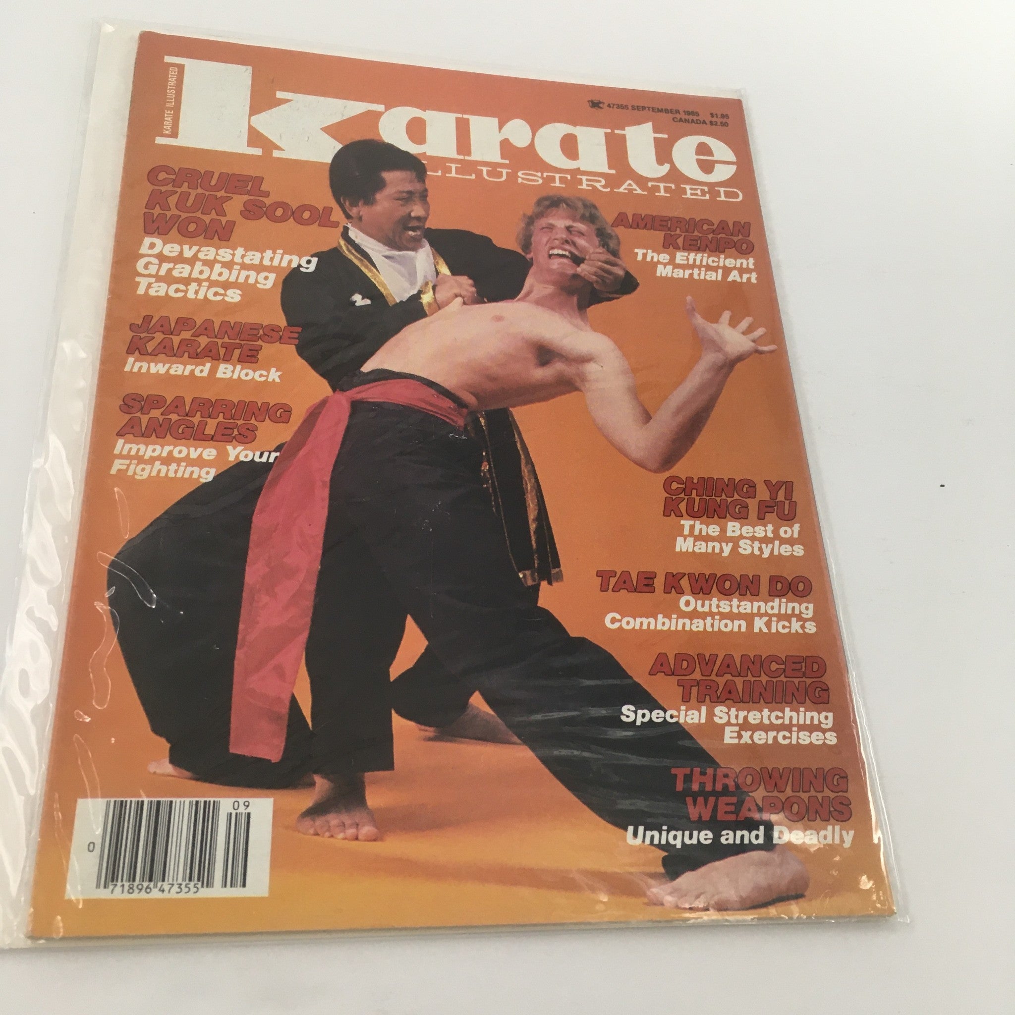 Karate Illustrated Magazine September 1985 Cruel Kuk Sool Won Tactics, Newsstand