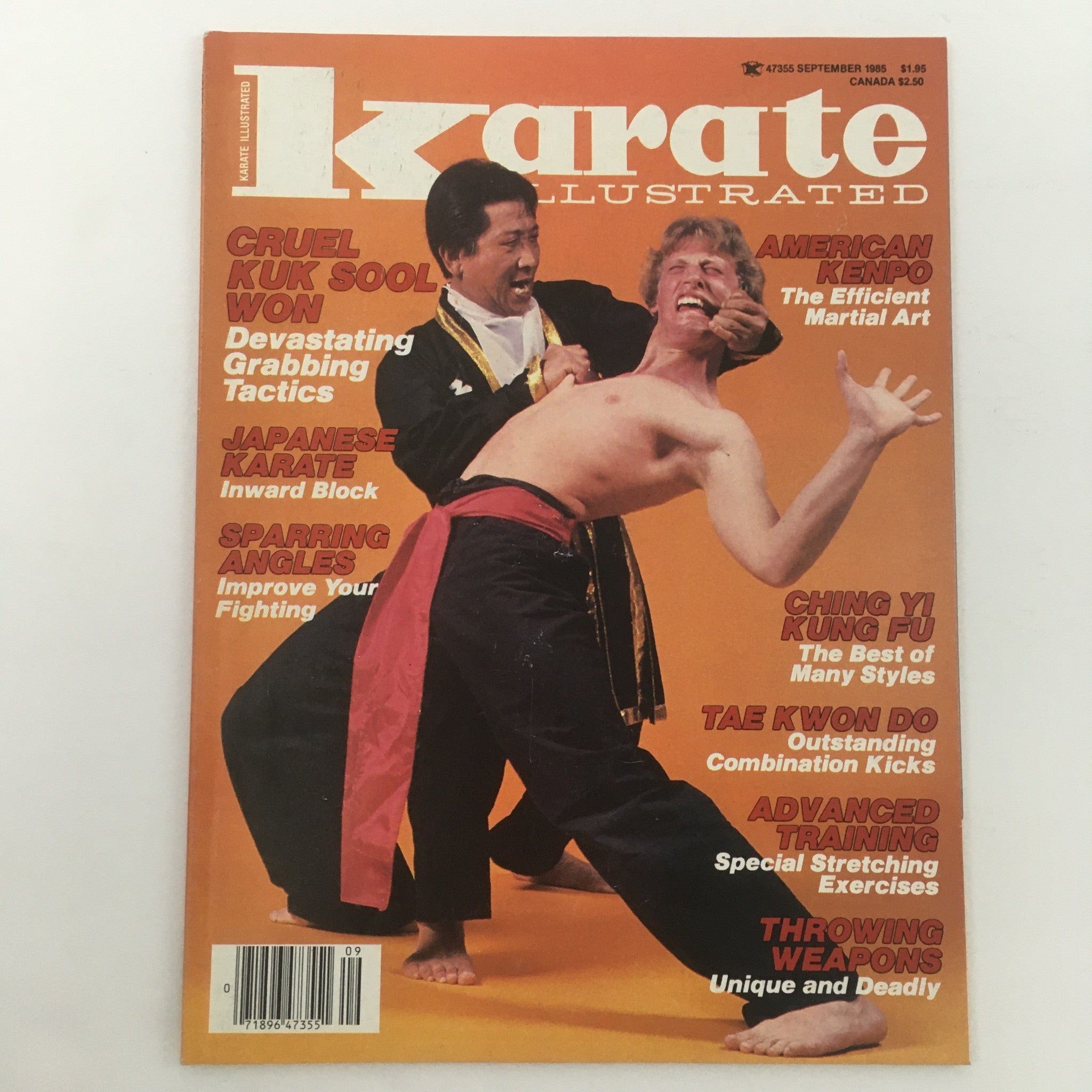 Karate Illustrated Magazine September 1985 Cruel Kuk Sool Won Tactics, Newsstand